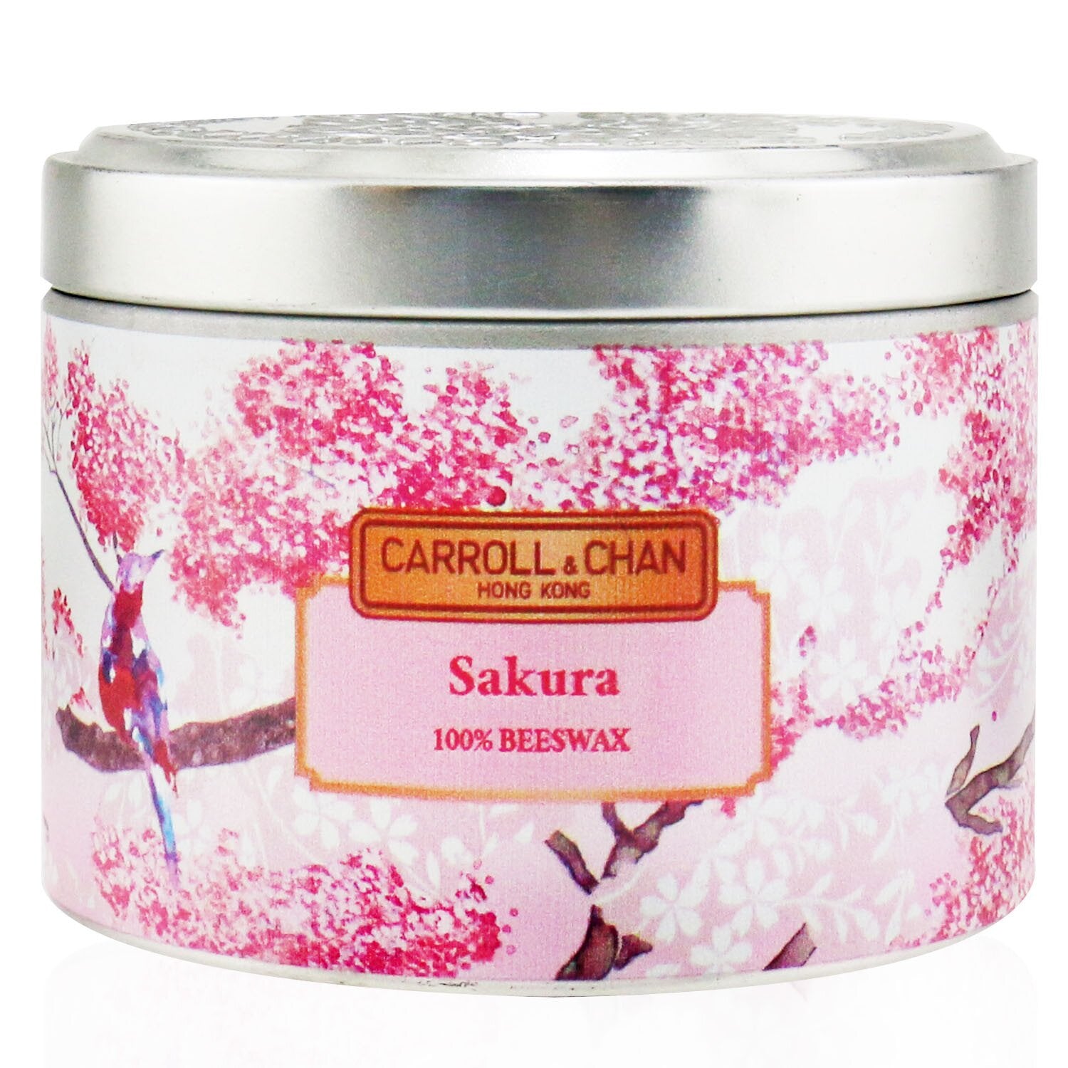 The Candle Company (Carroll & Chan) 100% Beeswax Tin Candle - Sakura  (8x6) cm