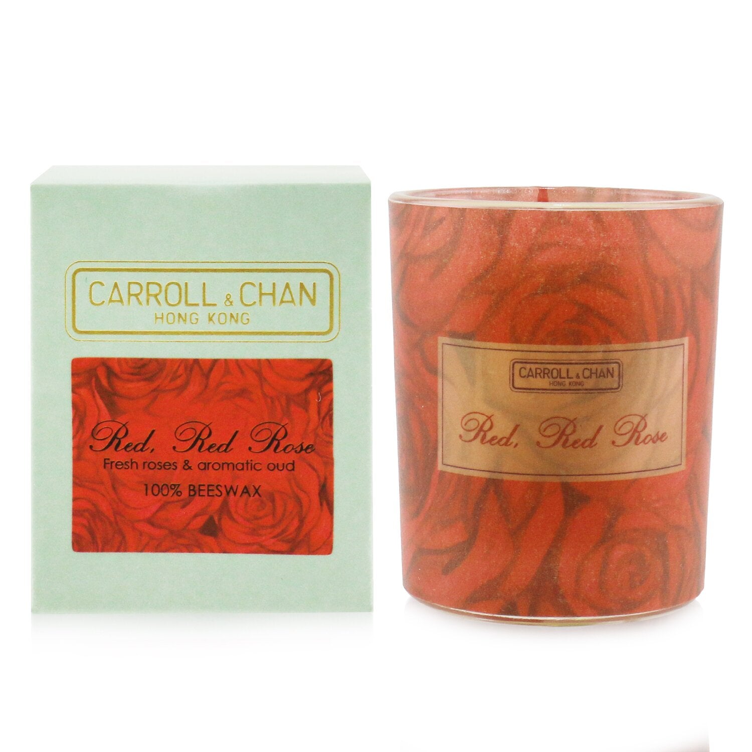 The Candle Company (Carroll & Chan) 100% Beeswax Votive Candle - Red Red Rose  65g/2.3oz