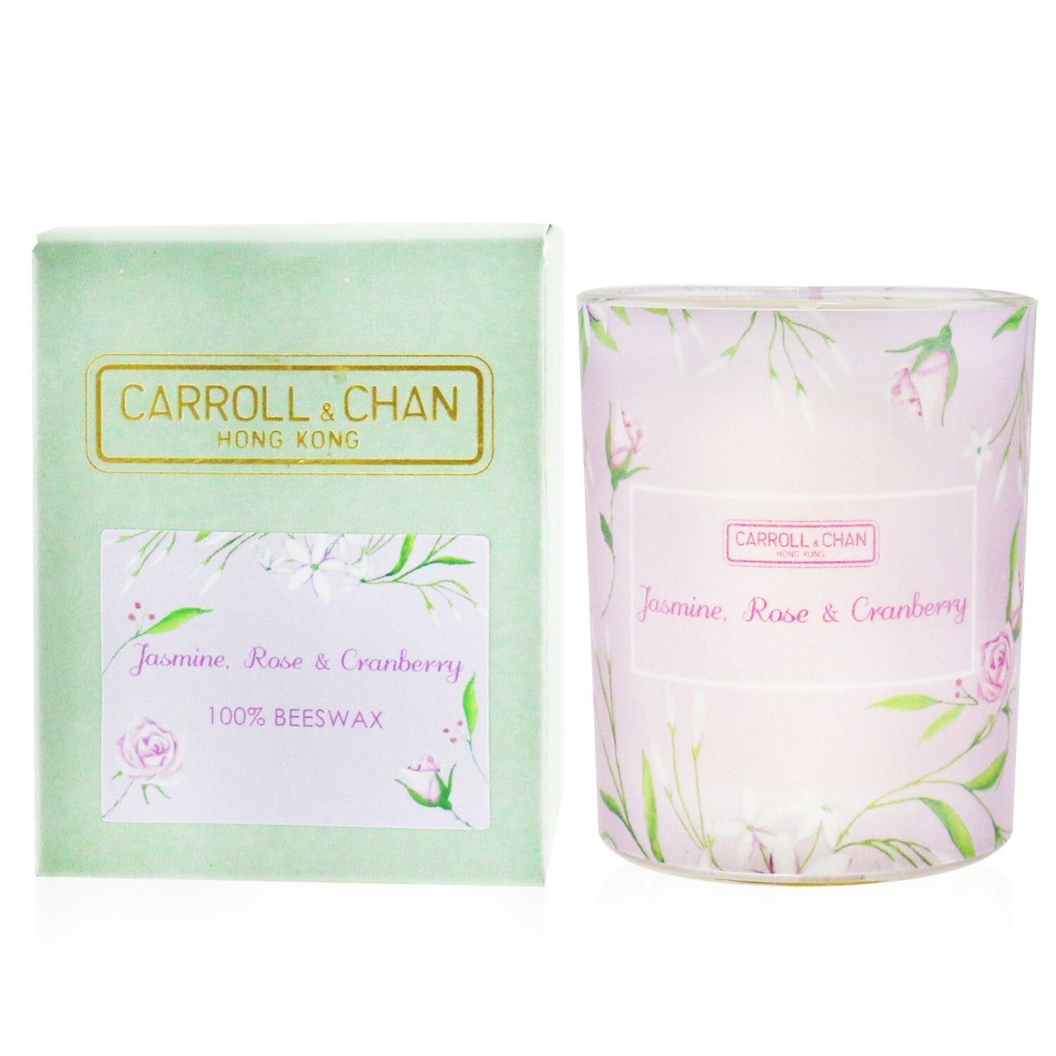 The Candle Company (Carroll & Chan) 100% Beeswax Votive Candle - Jasmine Rose Cranberry  65g/2.3oz