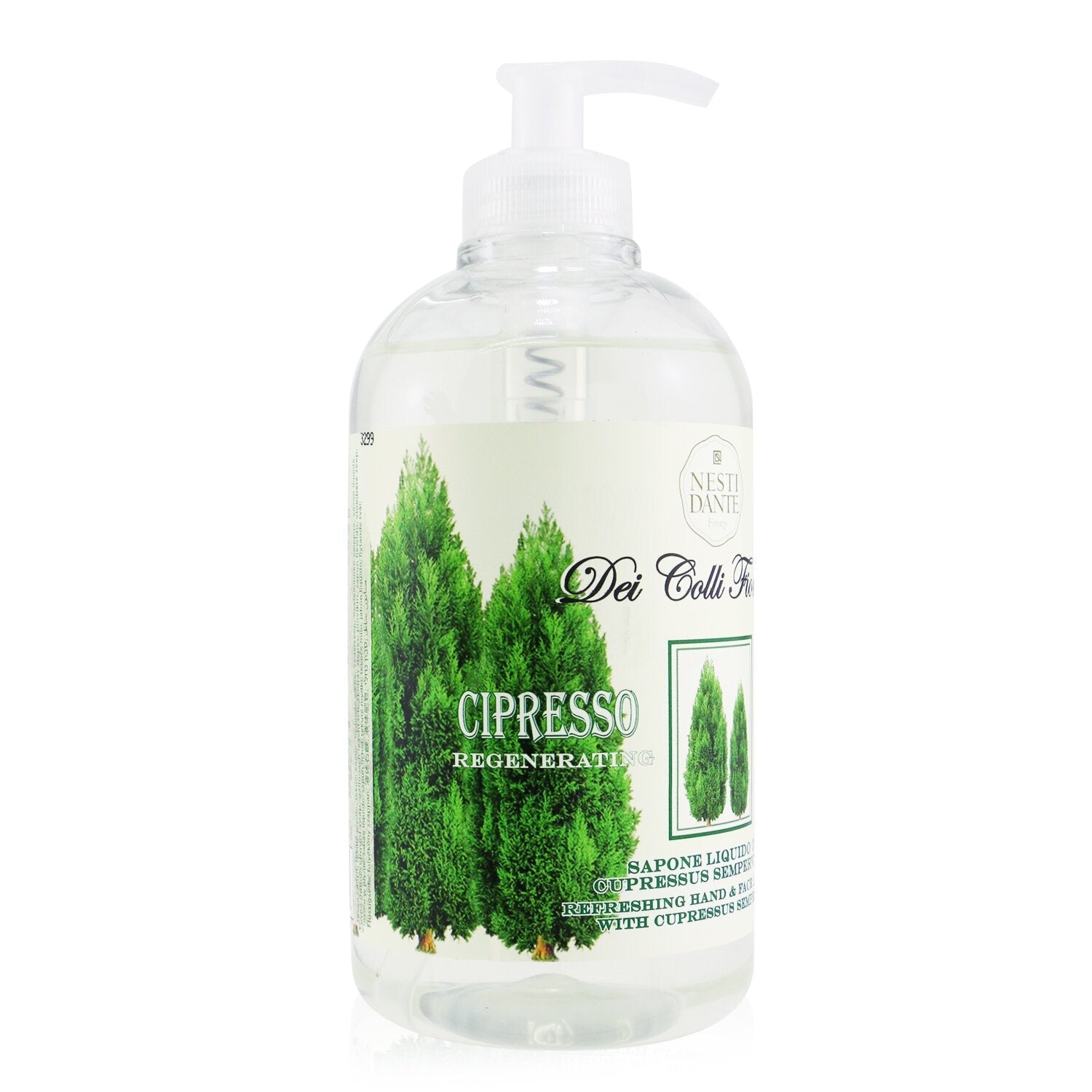 Nesti Dante Dei Colli Fiorentini Refreshing Hand & Face Liquid Soap - Cypress Tree  500ml/16.9oz