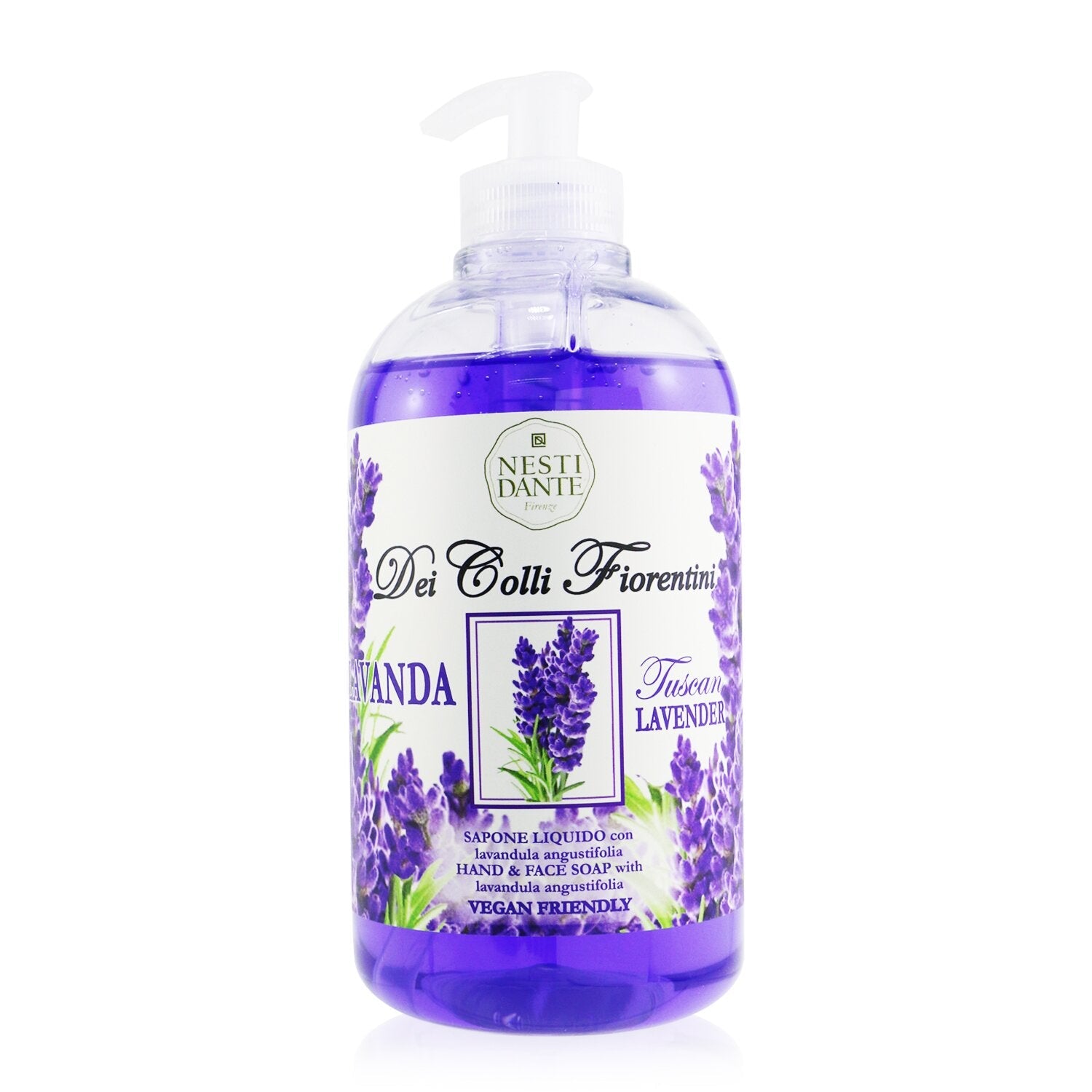 Nesti Dante Dei Colli Fiorentini Hand & Face Soap With Lavandula Angustifolia - Tuscan Lavender  500ml/16.9oz