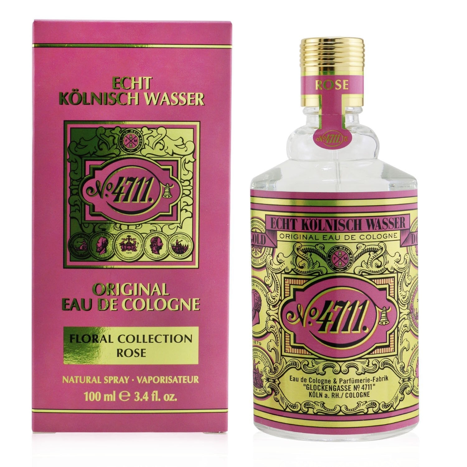 4711 Rose Eau De Cologne Spray  100ml/3.4oz