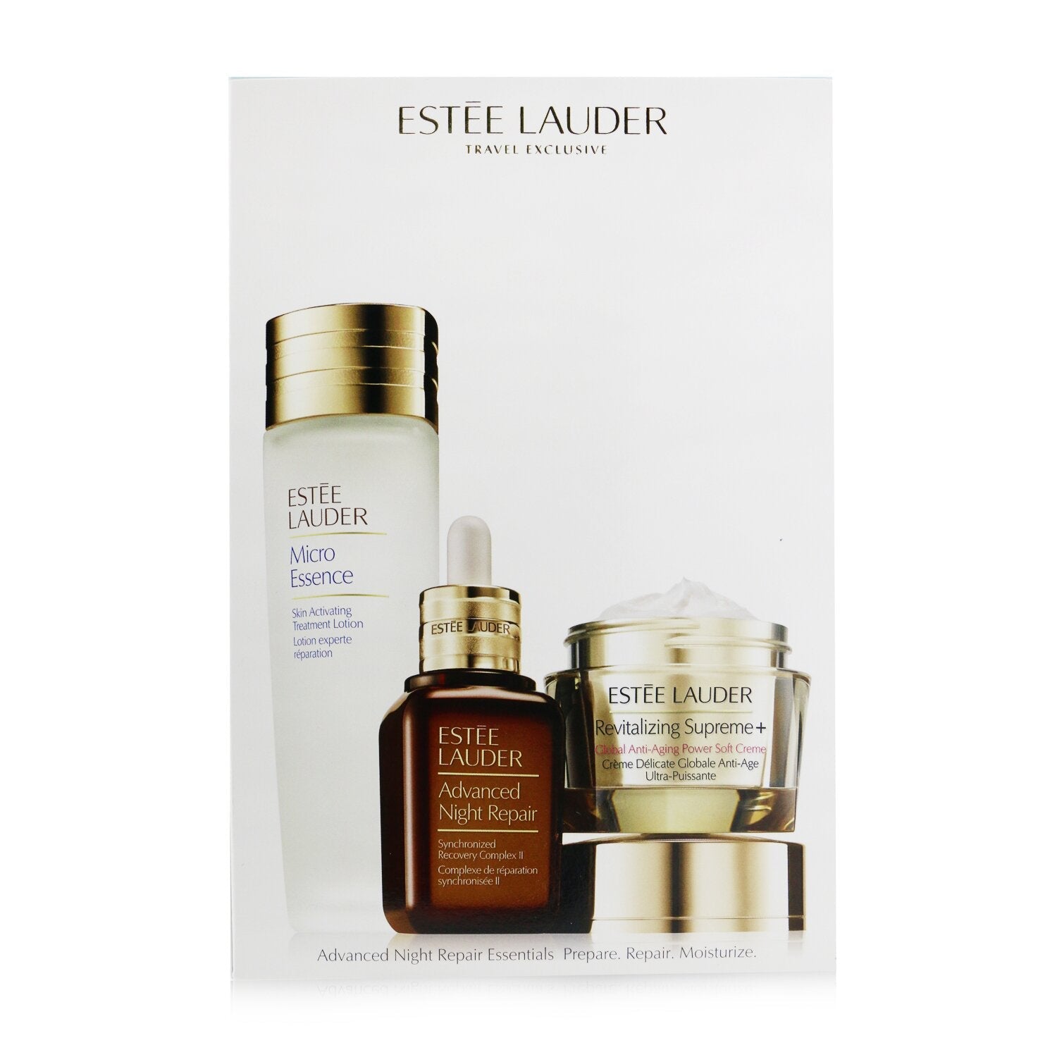 Estee Lauder Advanced Night Repair Essentials Set: Advanced Night Repair 50ml+ Micro Essence 150ml+ Revitalizing Supreme+ Creme 75ml  3pcs