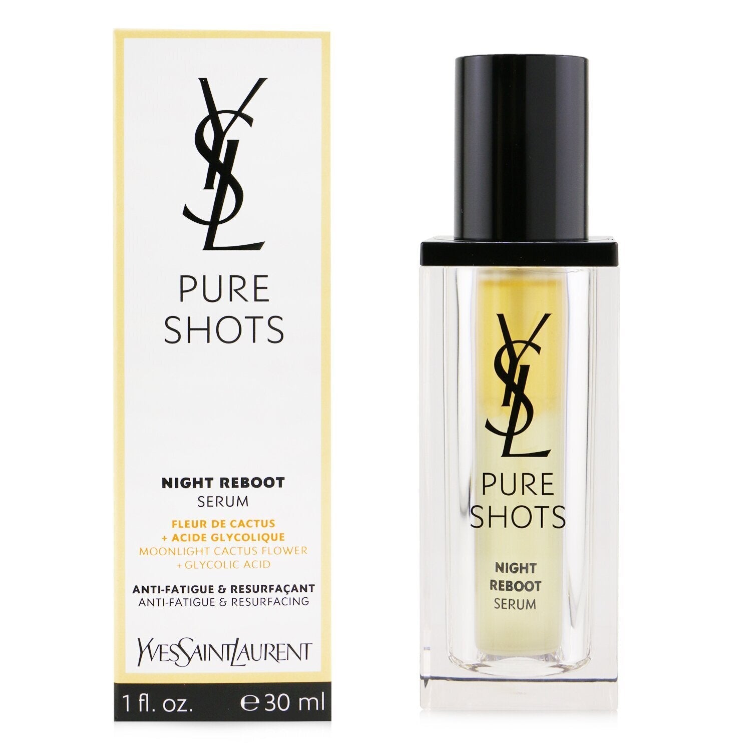 Yves Saint Laurent Pure Shots Night Reboot Serum - Anti-Fatigue & Resurgacing  30ml/1oz