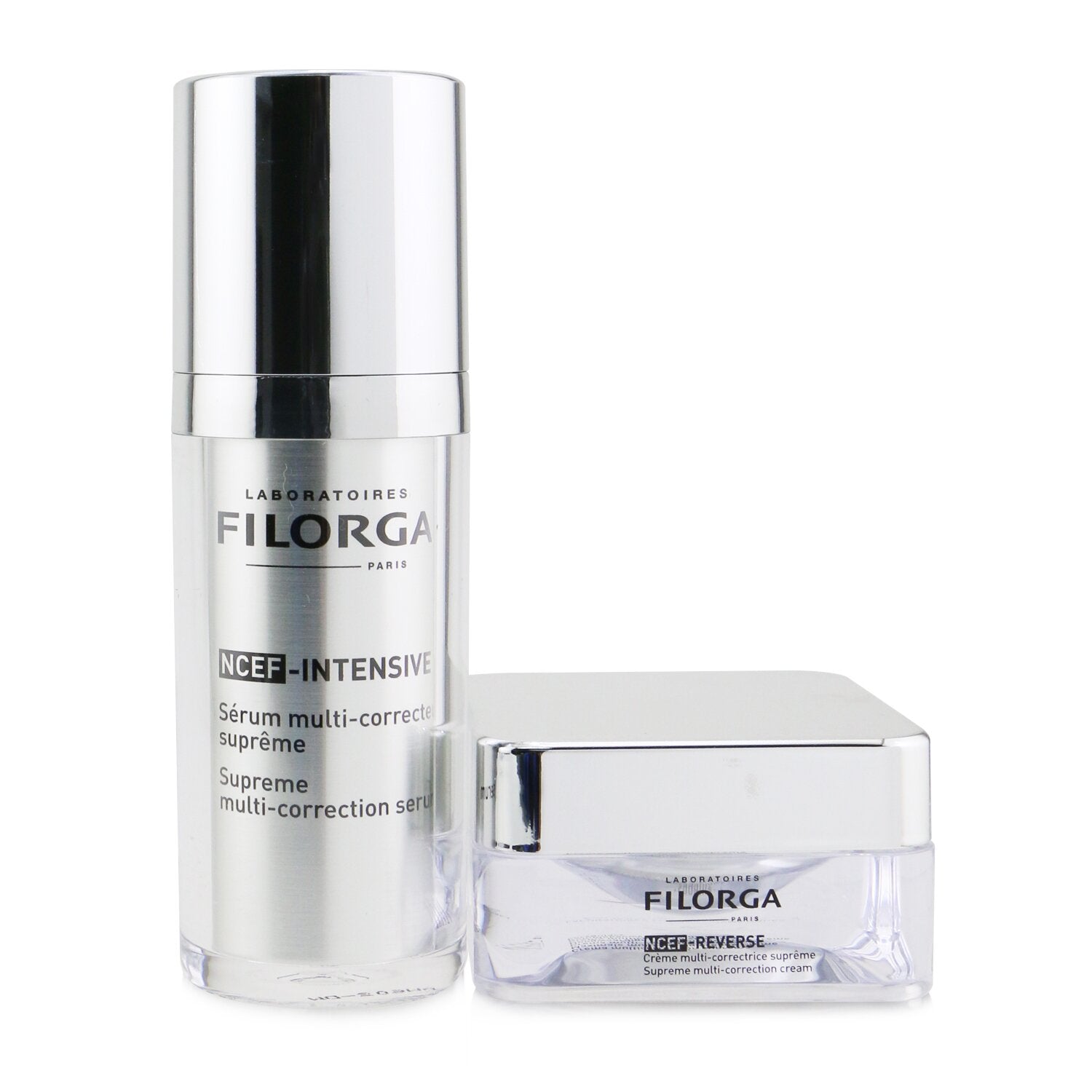 Filorga Supreme Skin Quality Set: NCEF-Intensive Supreme Multi-Correction Serum 30ml + NCEF-Reverse Supreme Multi-Correction Cream 15ml  2pcs