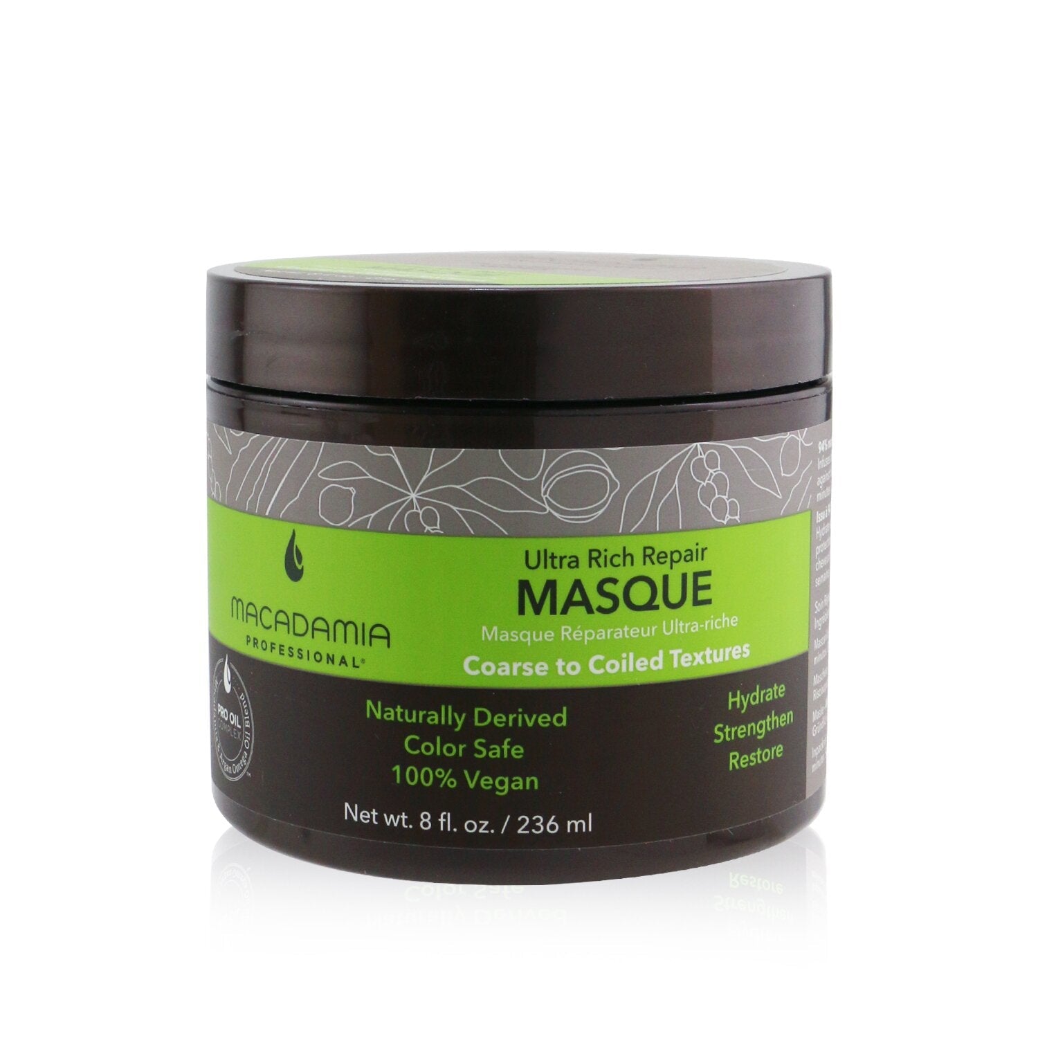 Macadamia Natural Oil Professional Ultra Rich Repair Masque (Coarse to Coiled Textures)  236ml/8oz