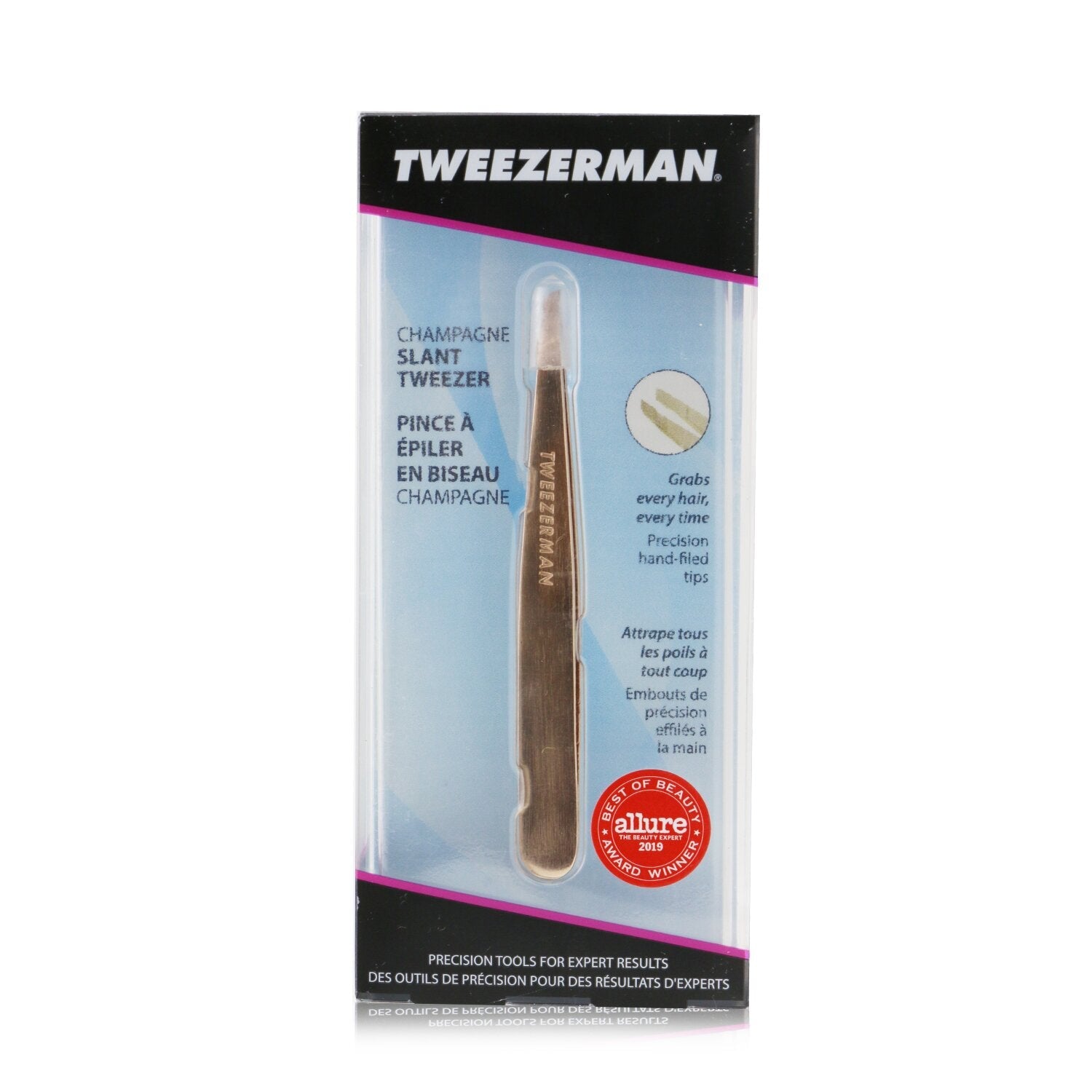 Tweezerman Slant Tweezer - Champagne