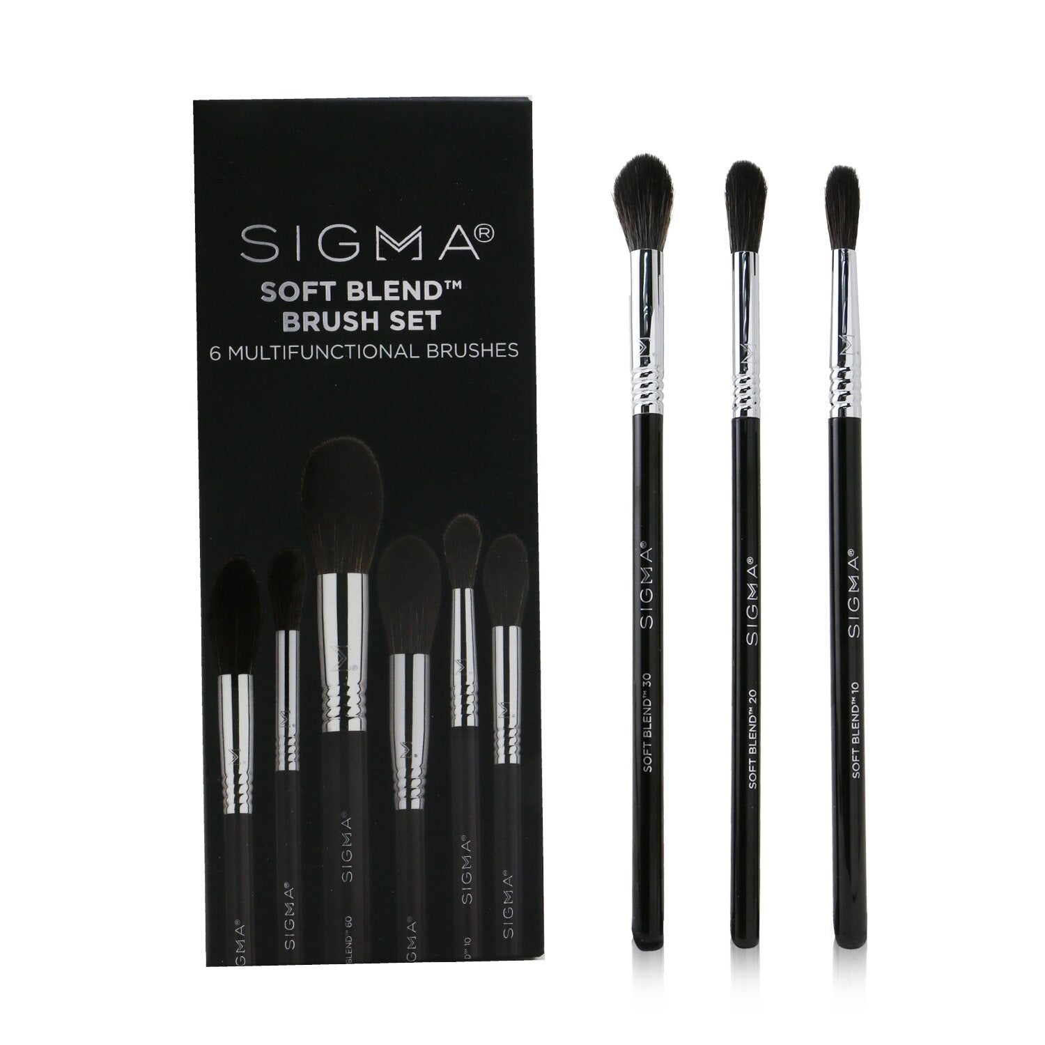 Sigma Beauty Soft Blend Brush Set (6x Multifunctional Brushes)  6pcs