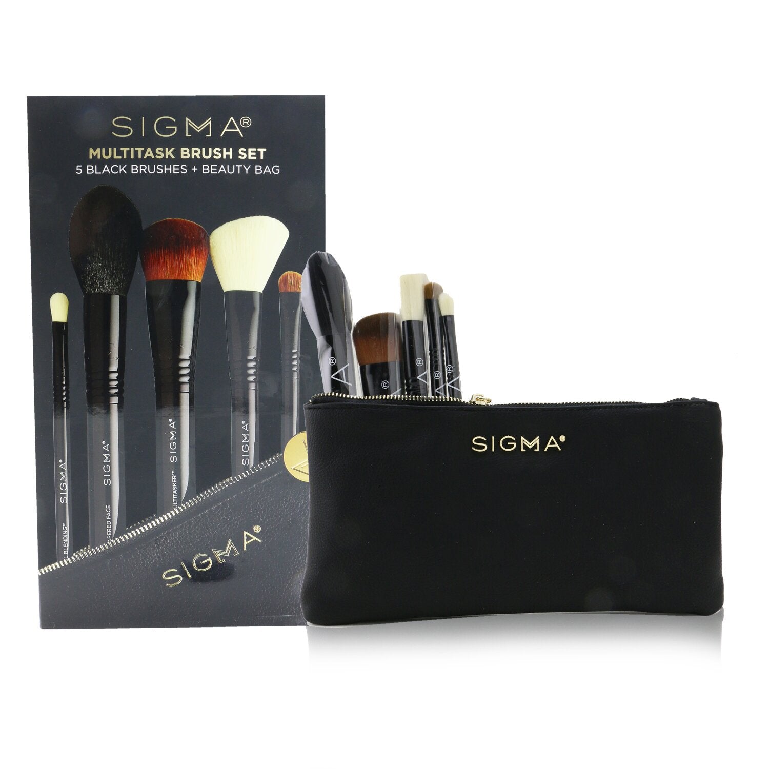 Sigma Beauty Multitask Brush Set  5pcs+1bag