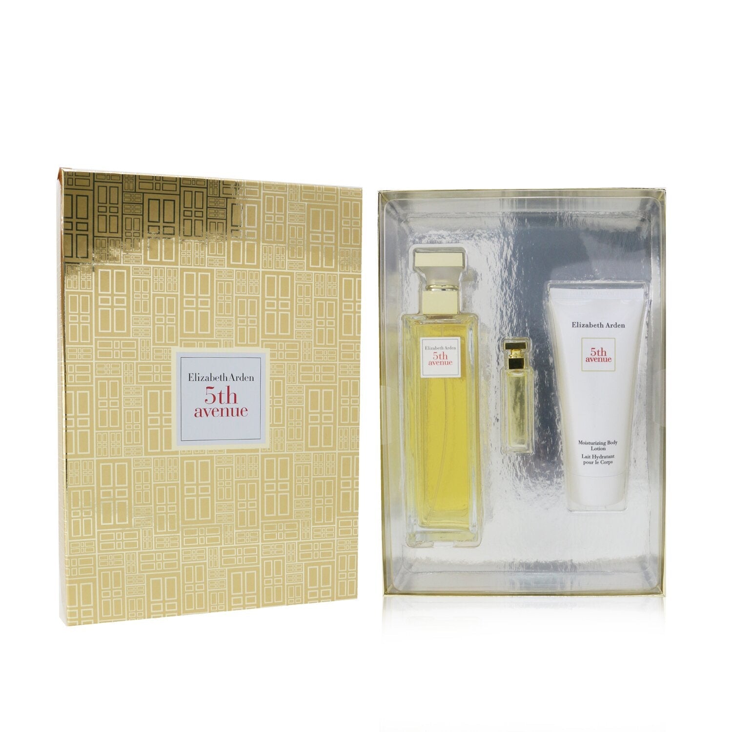 Elizabeth Arden 5th Avenue Coffret: Eau De Parfum Spray 125ml/4.2oz + Eau De Parfum 3.7ml/0.12oz + Body Lotion 100ml/3.3oz  3pcs