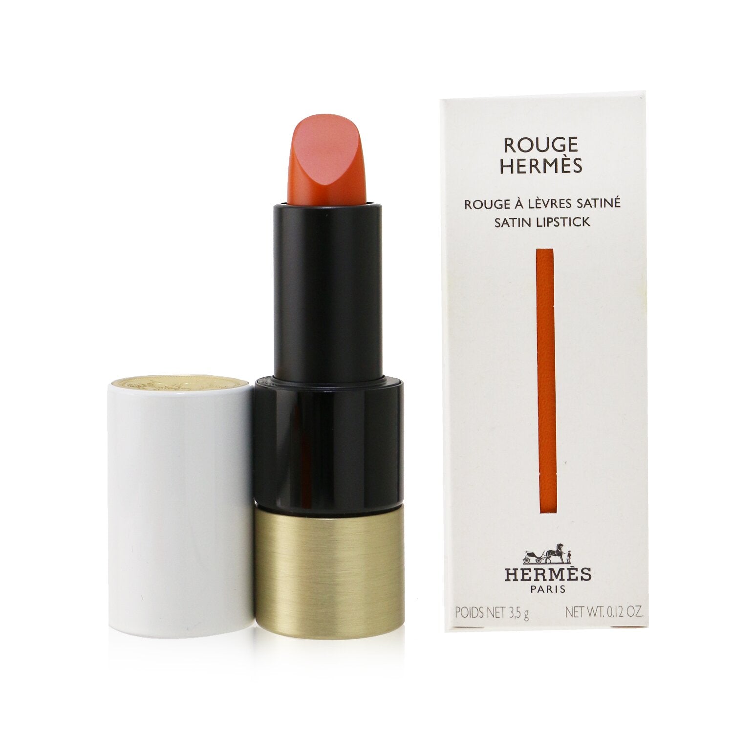 Hermes Rouge Hermes Satin Lipstick - # 33 Orange Bo?te (Satine)  3.5g/0.12oz