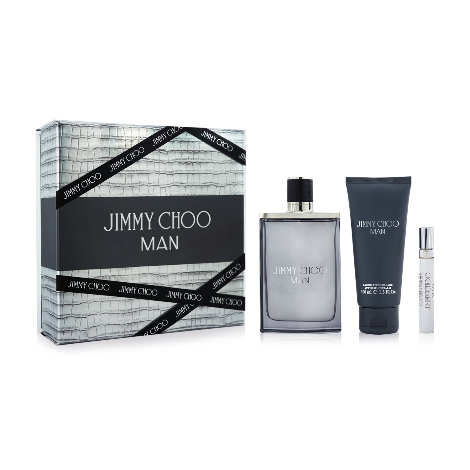 Jimmy Choo Jimmy Choo Coffret: Eau De Toilette Spray 100ml/3.4oz + Eau De Toilette Spray 7.5ml/0.25oz + After Shave Balm 100ml/3.3oz  3pcs