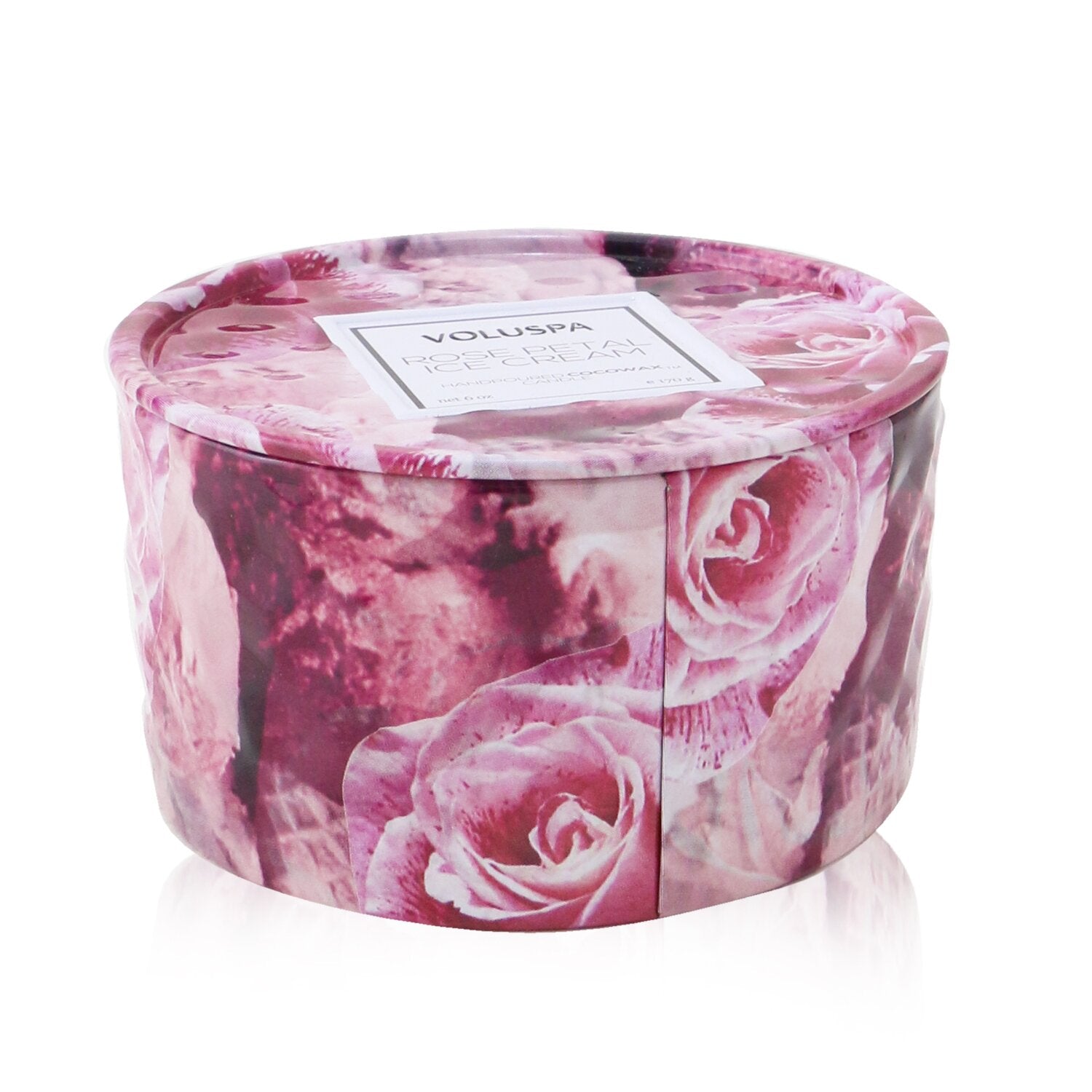 Voluspa 2 Wick Tin Candle - Rose Petal Ice Cream  170g/6oz