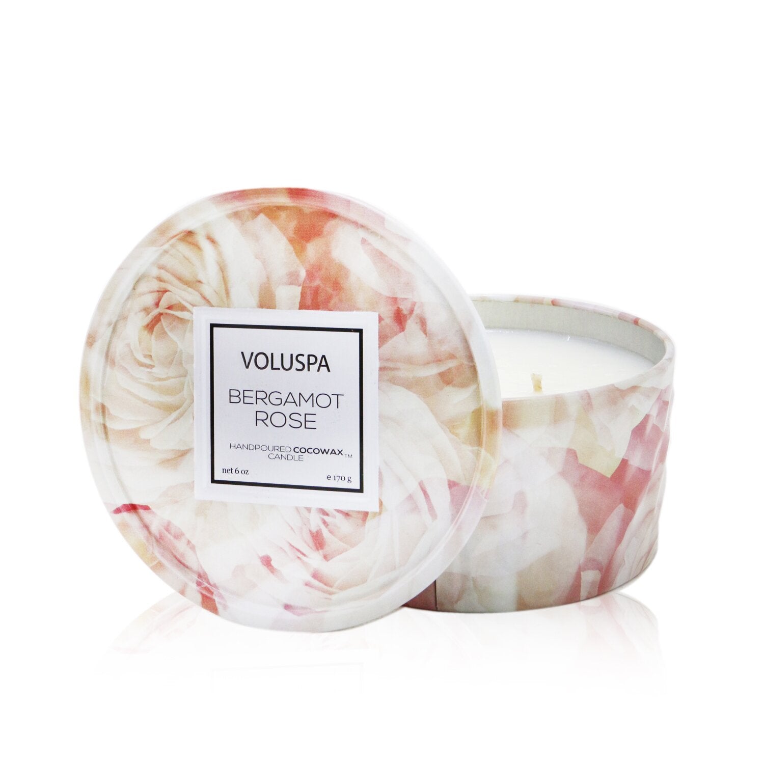 Voluspa 2 Wick Tin Candle - Bergamot Rose  170g/6oz