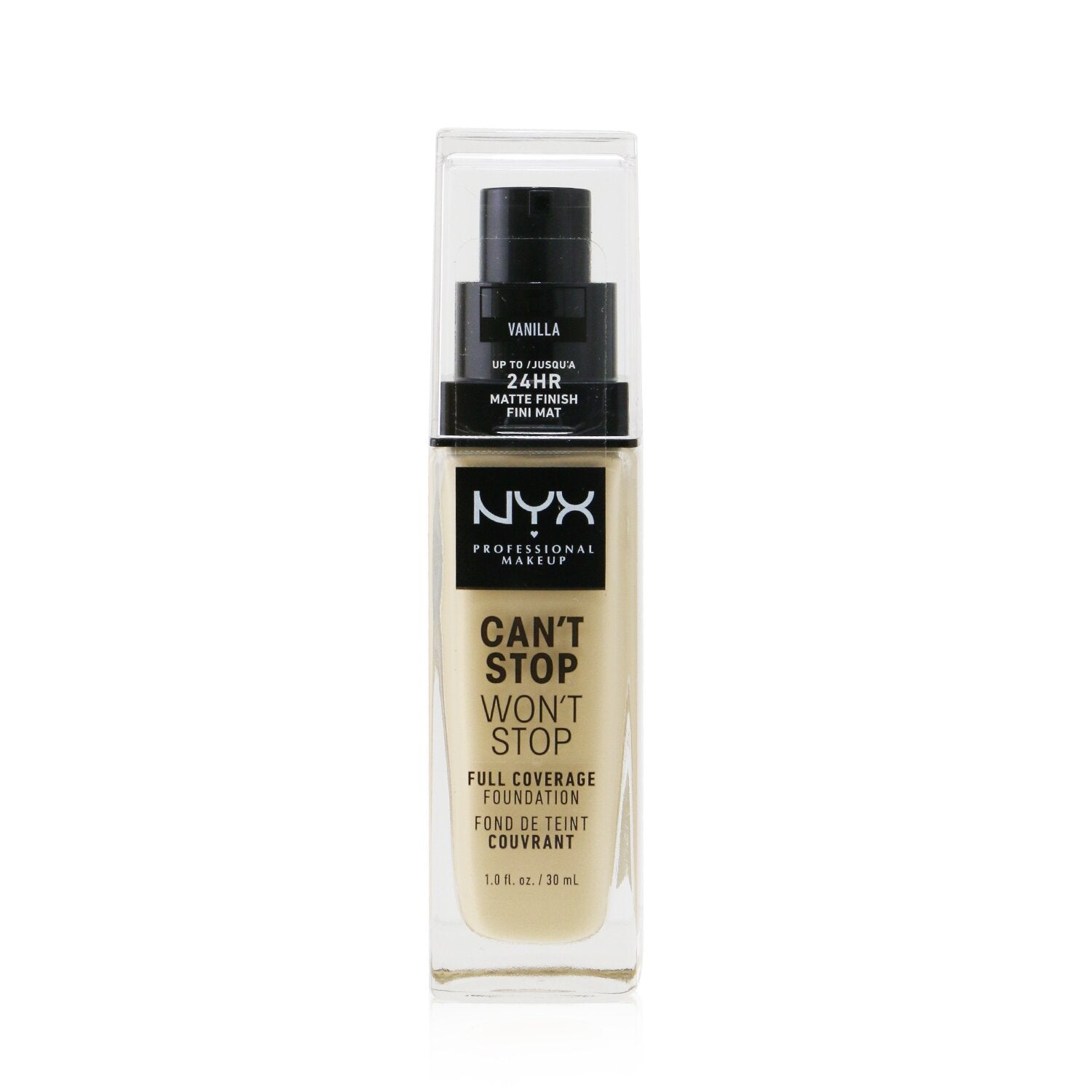 NYX Can't Stop Won't Stop Full Coverage Foundation - # Vanilla  30ml/1oz