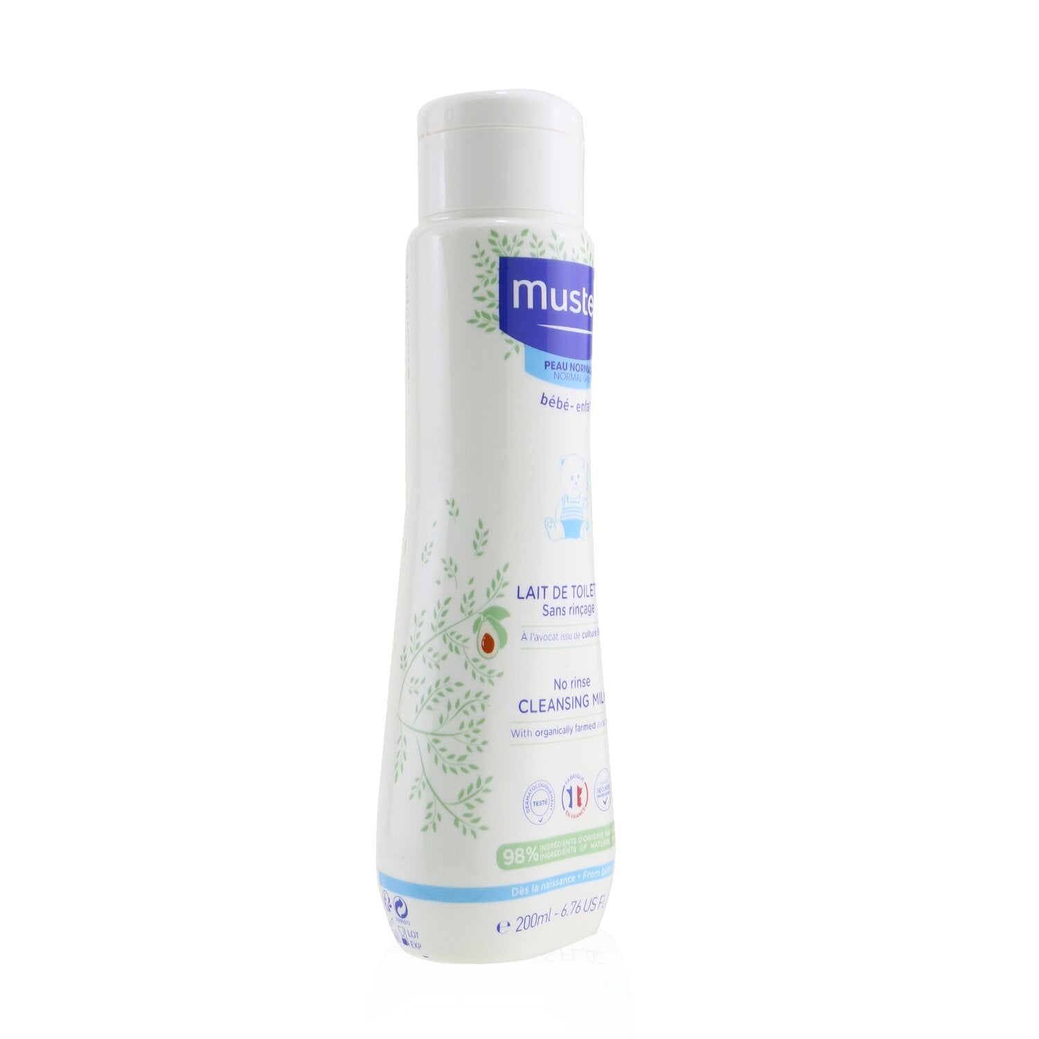 Mustela No Rinse Cleansing Milk - For Normal Skin  200ml/6.6oz