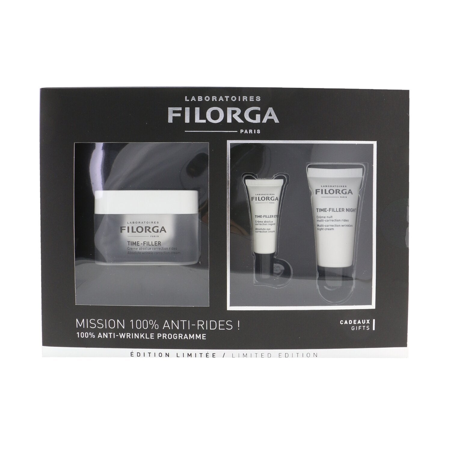 Filorga Time-Filler Mission 100% Anti-Wrinkle Set: Time-Filler 50ml + Time-Filler Eyes 4ml + Time-Filler Night 15ml  3pcs