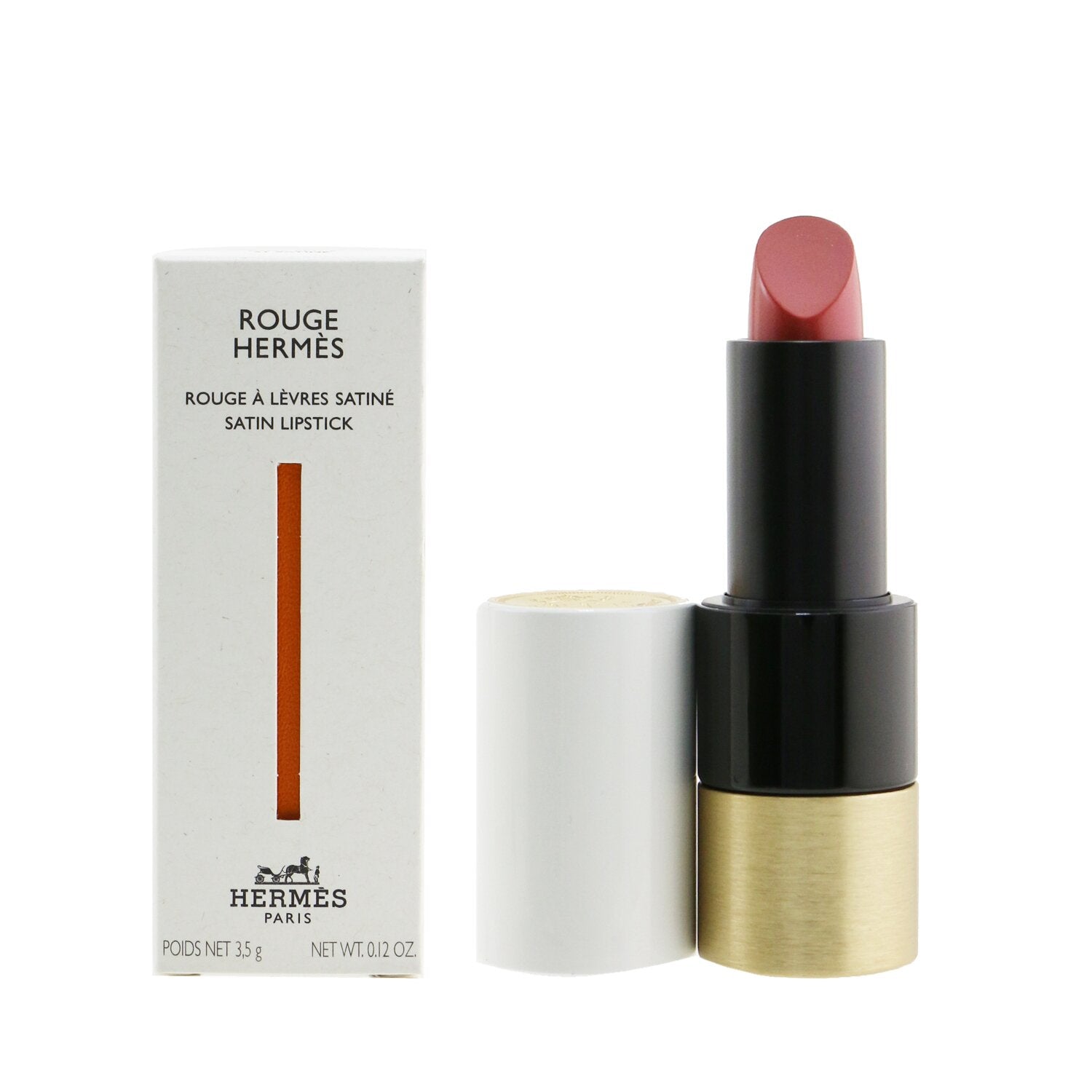 Hermes Rouge Hermes Satin Lipstick - # 21 Rose Epice (Satine)  3.5g/0.12oz