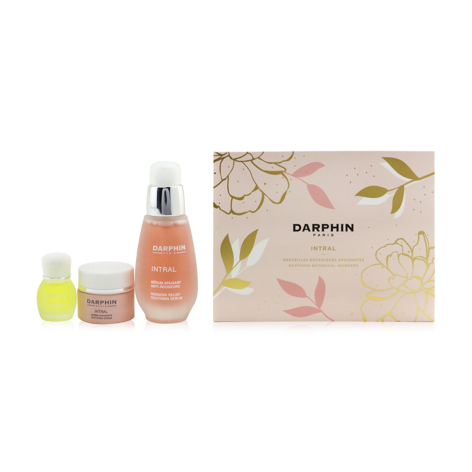 Darphin Intral Soothing Botanical Wonders Set: Soothing Serum 30ml+ Soothing Cream 5ml+ Chamomile Aromatic Care 4ml  3pcs