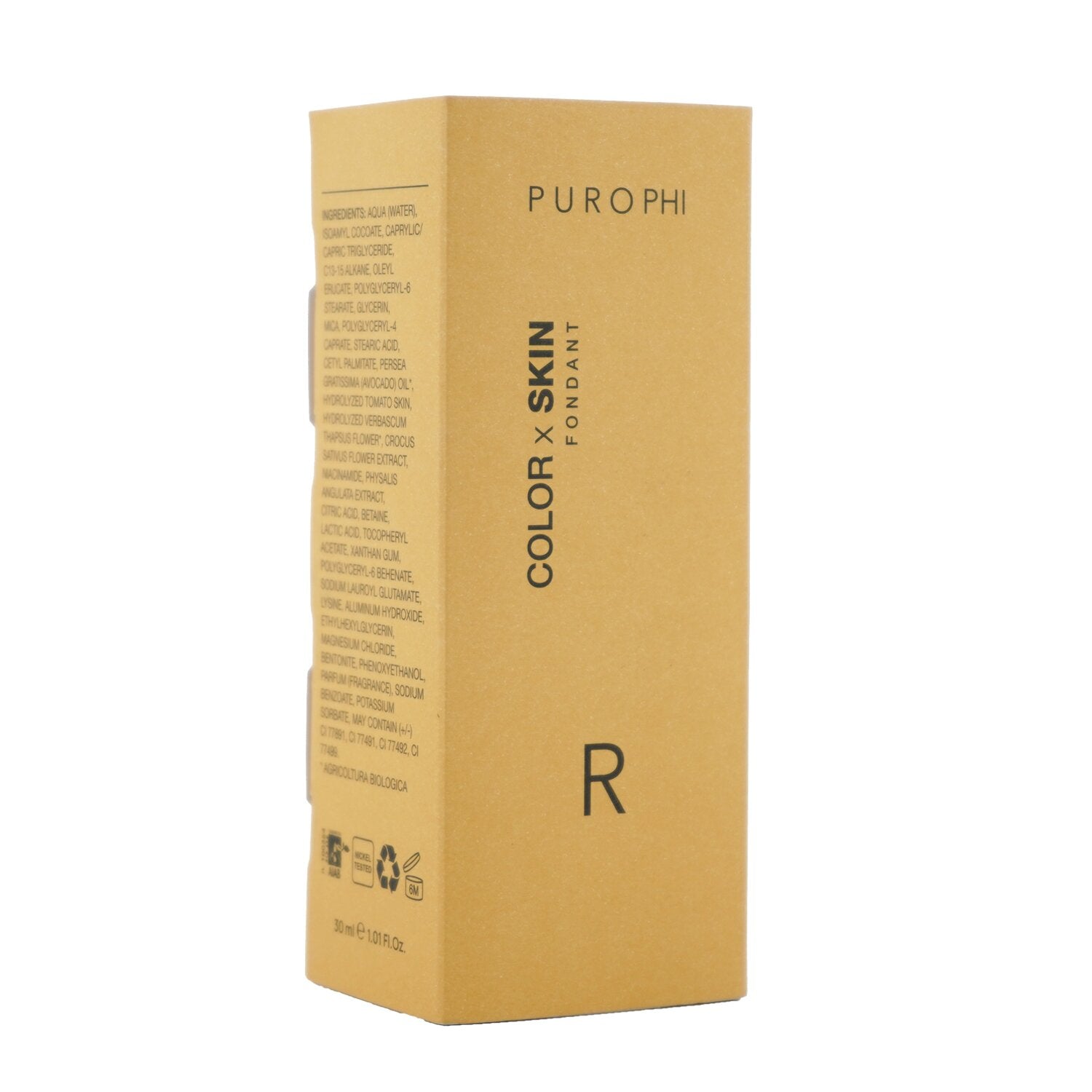 PUROPHI Color x Skin Fondant Foundation - # O (Dark)  30ml/1.01oz