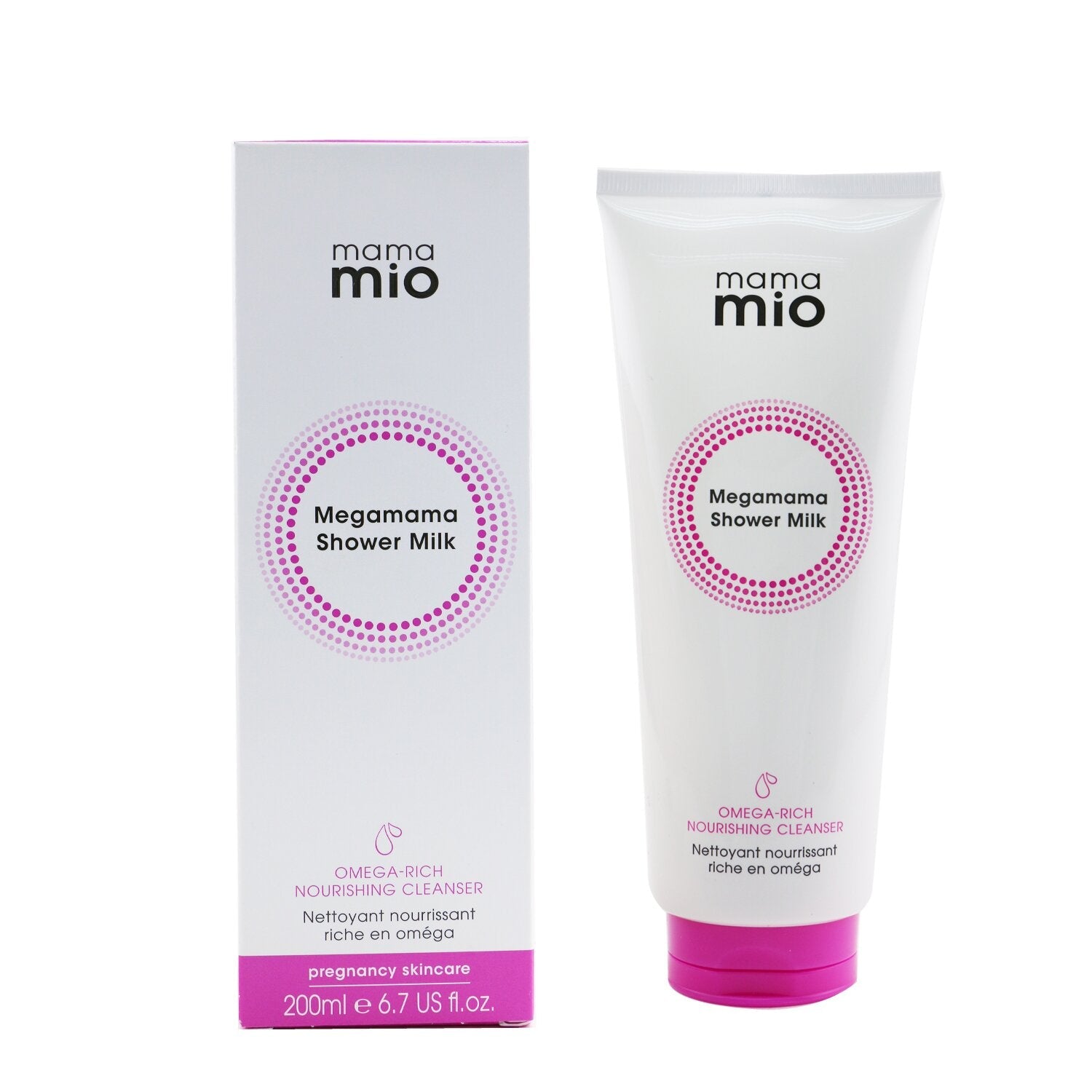 Mama Mio Megamama Shower Milk - Omega Rich Nourishing Cleanser  200ml/6.7oz