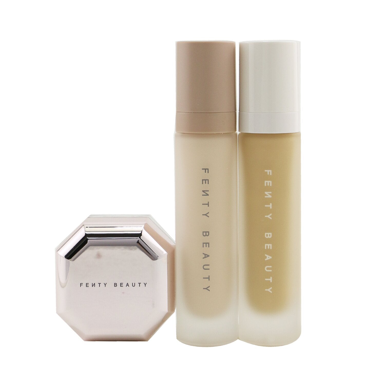 Fenty Beauty by Rihanna Pro Filt'R Hydrating Complexion Kit: Foundation 32ml + Primer 32ml + Instant Retouch Setting Powder 7.8g - #210 (Box Slightly Damaged)  3pcs