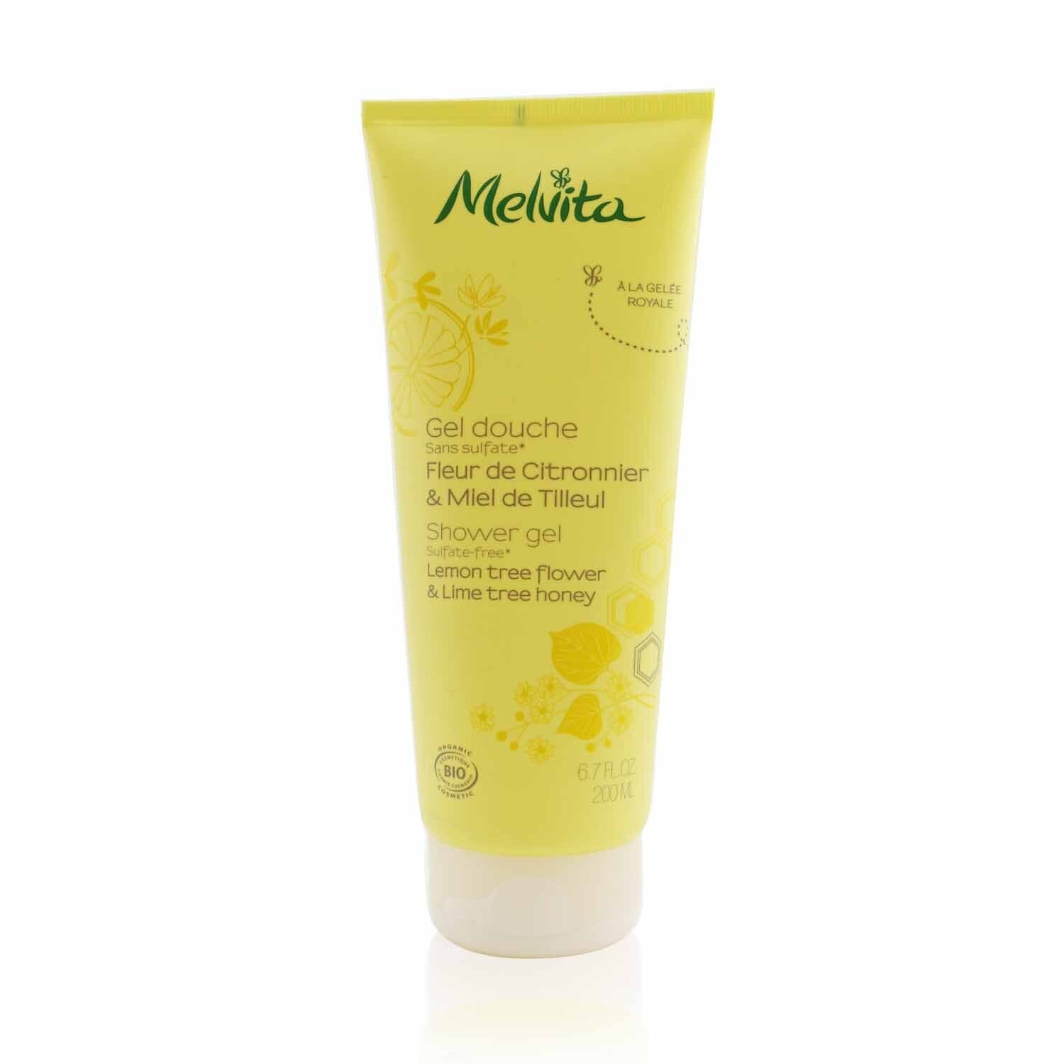 Melvita Lemon Tree Flower & Lime Tree Honey Shower Gel  200ml/6.7oz