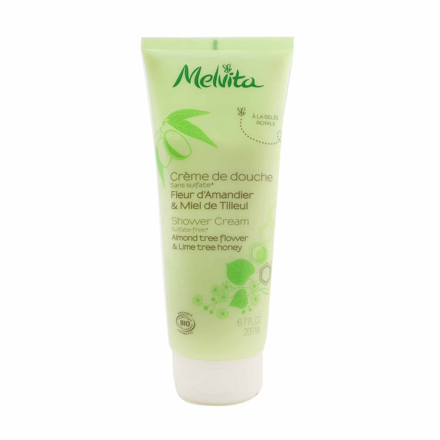 Melvita Almond Tree Flower & Lime Tree Honey Shower Cream  200ml/6.7oz