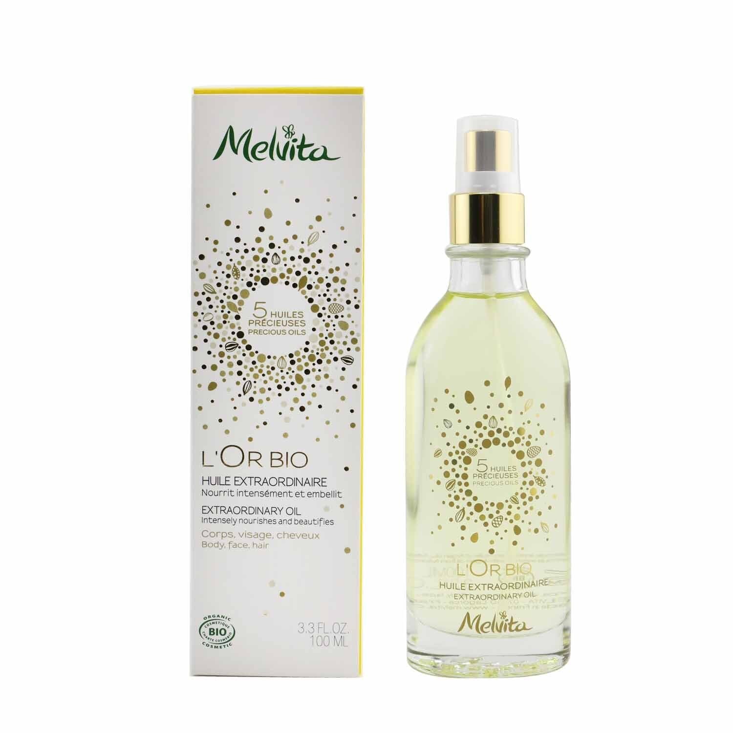 Melvita L'Or Bio Extraordinary Oil - For Body, Face & Hair  100ml/3.3oz