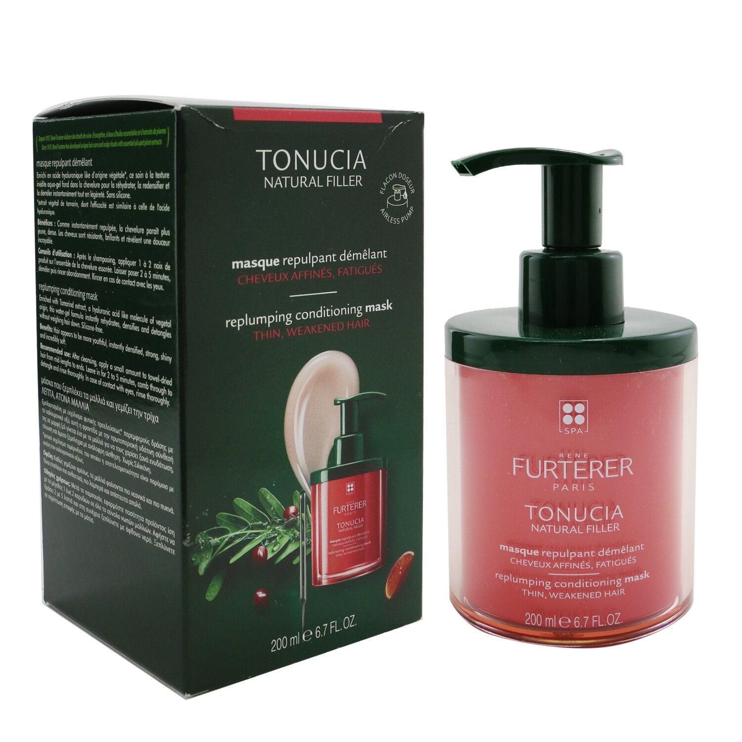 Rene Furterer Tonucia Natural Filler Replumping Conditioning Mask (Thin, Weakened Hair)  200ml/6.7oz