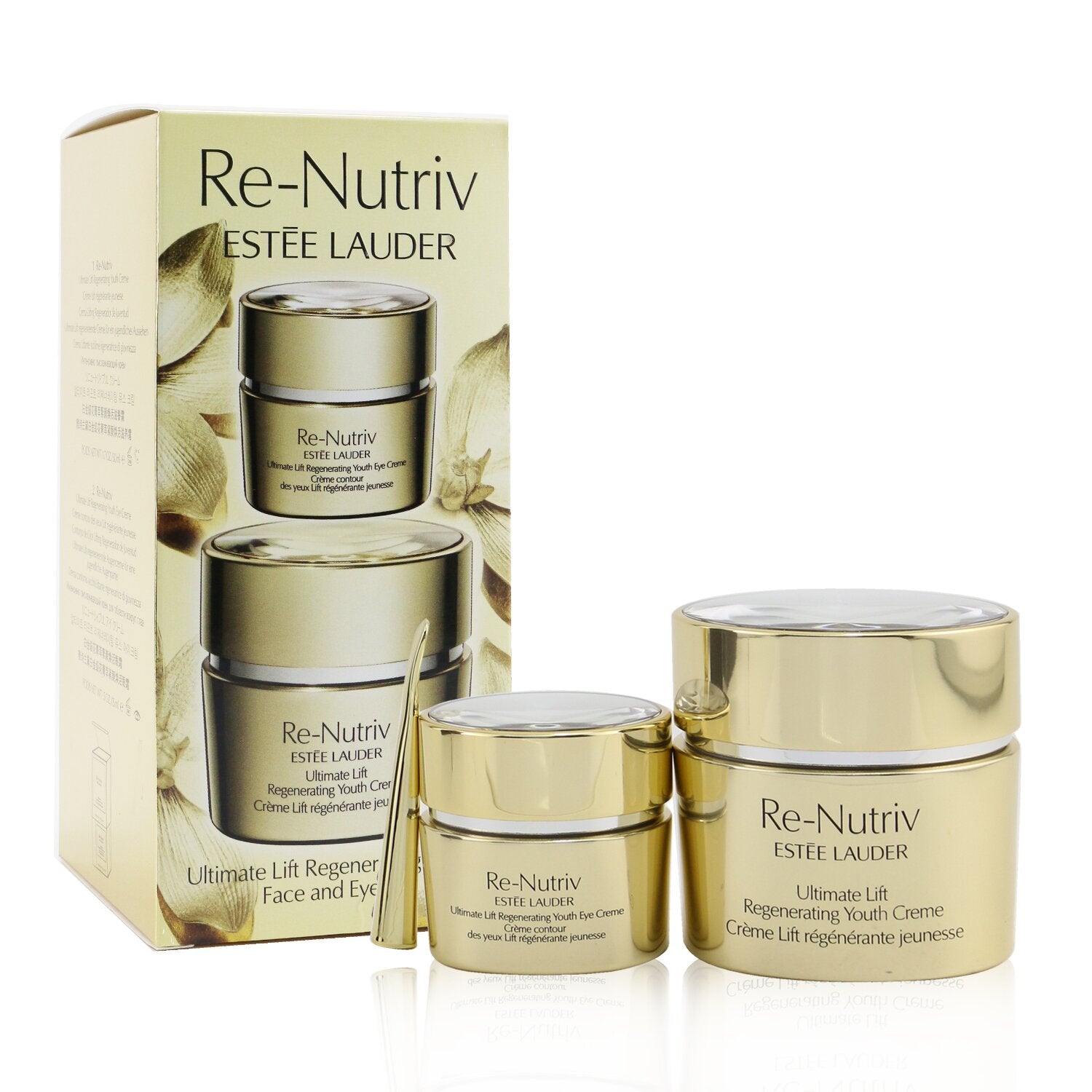 Estee Lauder Re-Nutriv Ultimate Lift Regenerating Youth Face & Eye Set: Face Creme 50ml/1.7oz+ Eye Creme 15ml/0.5oz  2pcs