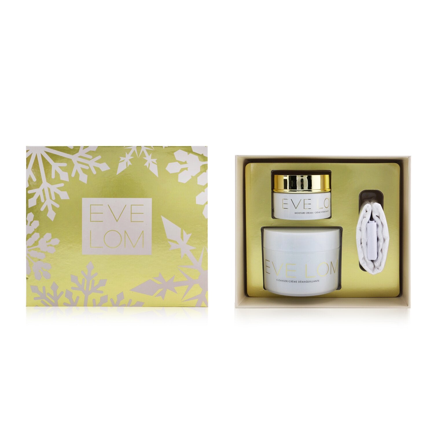 Eve Lom Begin & End Gift Set: Cleanser 200ml/6.8oz + Moisture Cream 50ml/1.6oz + Muslin Cloth  3pcs