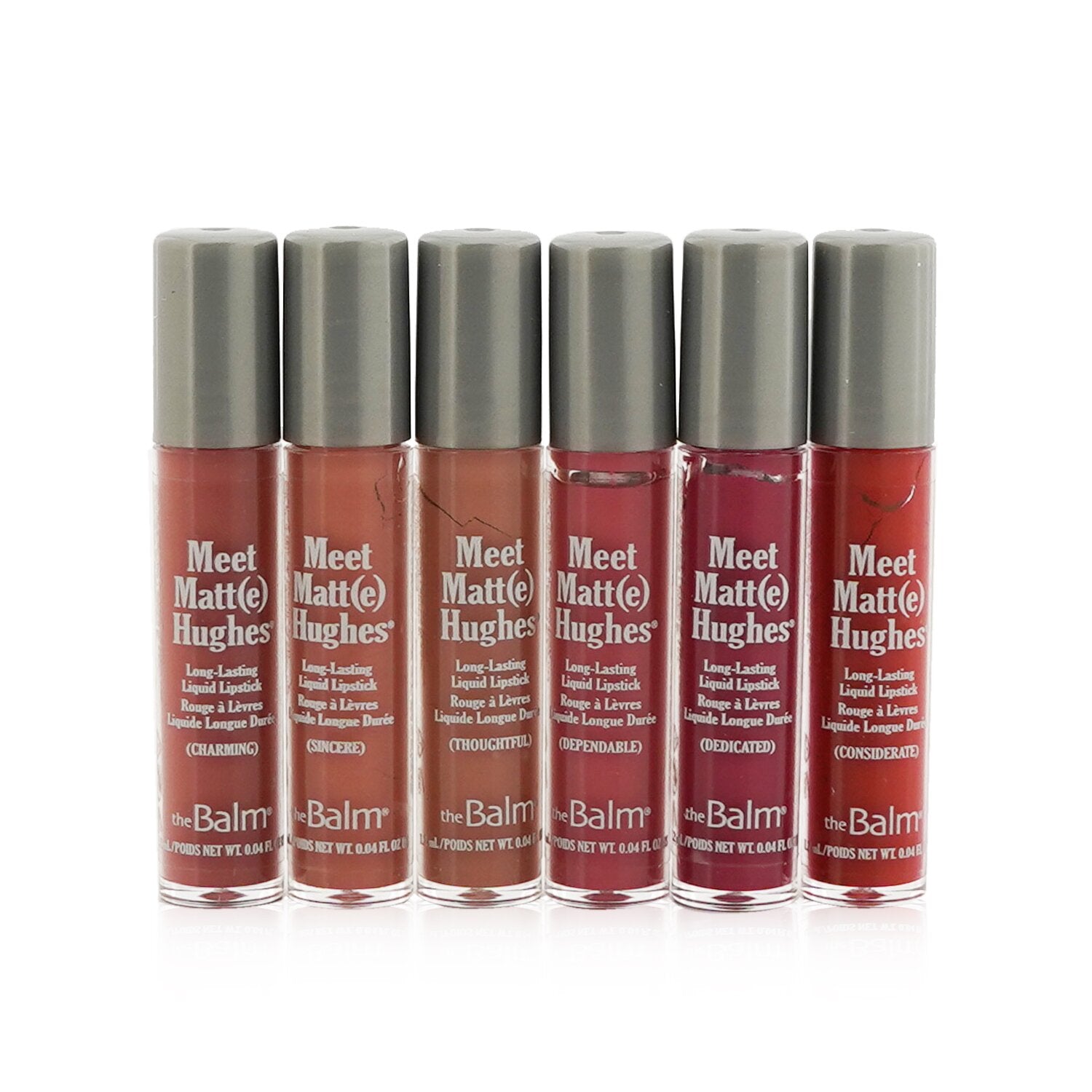 TheBalm Meet Matt(e) Hughes 6 Mini Long Lasting Liquid Lipsticks Kit - Vol. 14  6x1.2ml/0.04oz