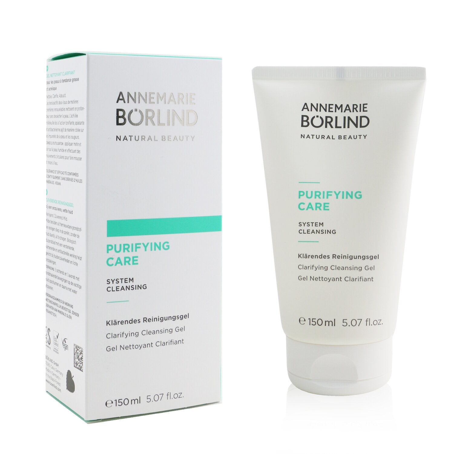 Annemarie Borlind Purifying Care System Cleansing Clarifying Cleansing Gel - For Oily or Acne-Prone Skin  150ml/5.07oz