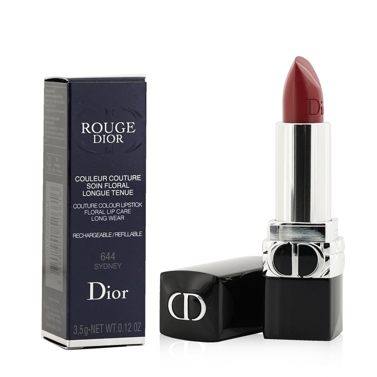 Christian Dior Rouge Dior Couture Colour Refillable Lipstick - # 644 Sydney (Satin)  3.5g/0.12oz