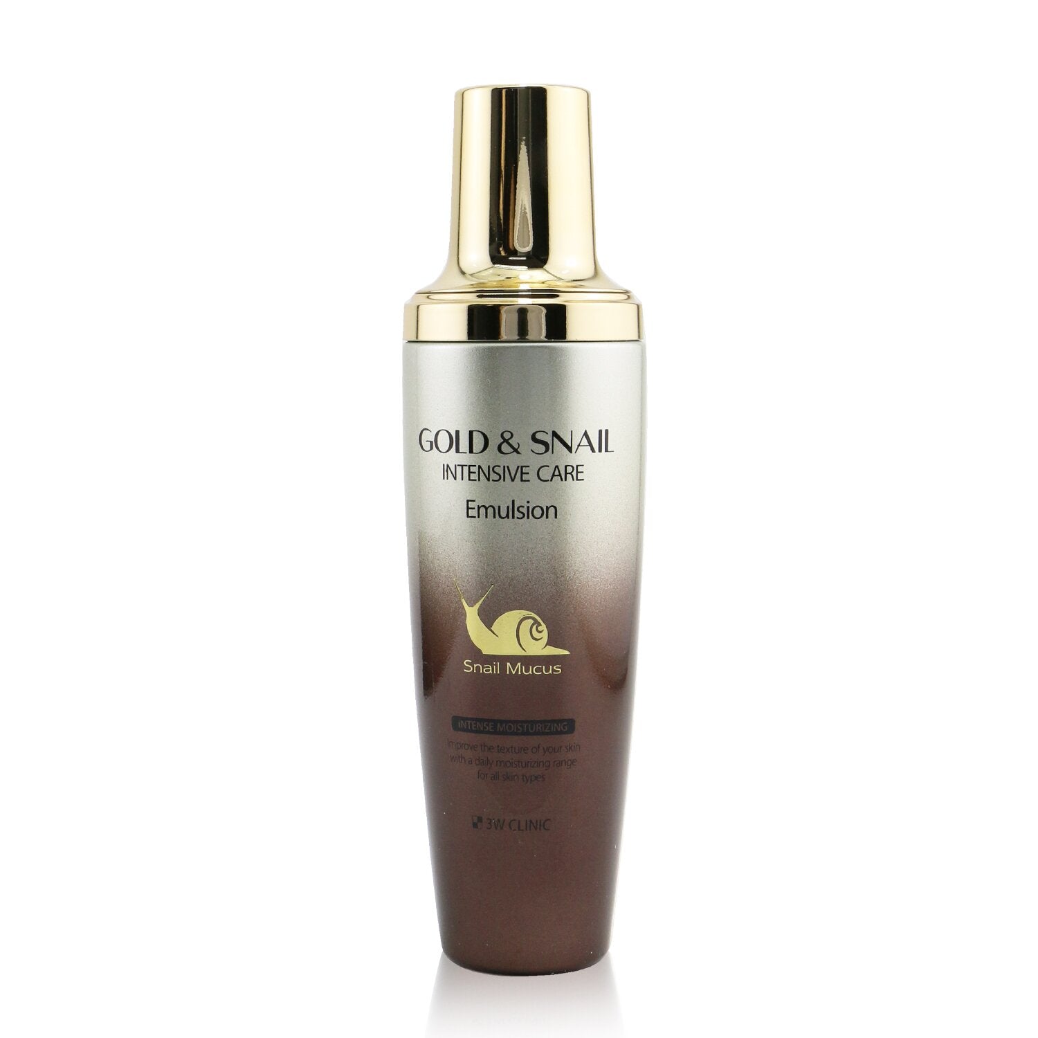 3W Clinic Gold & Snail Intensive Care Emulsion (Intense Moisturizing)  130ml/4.4oz