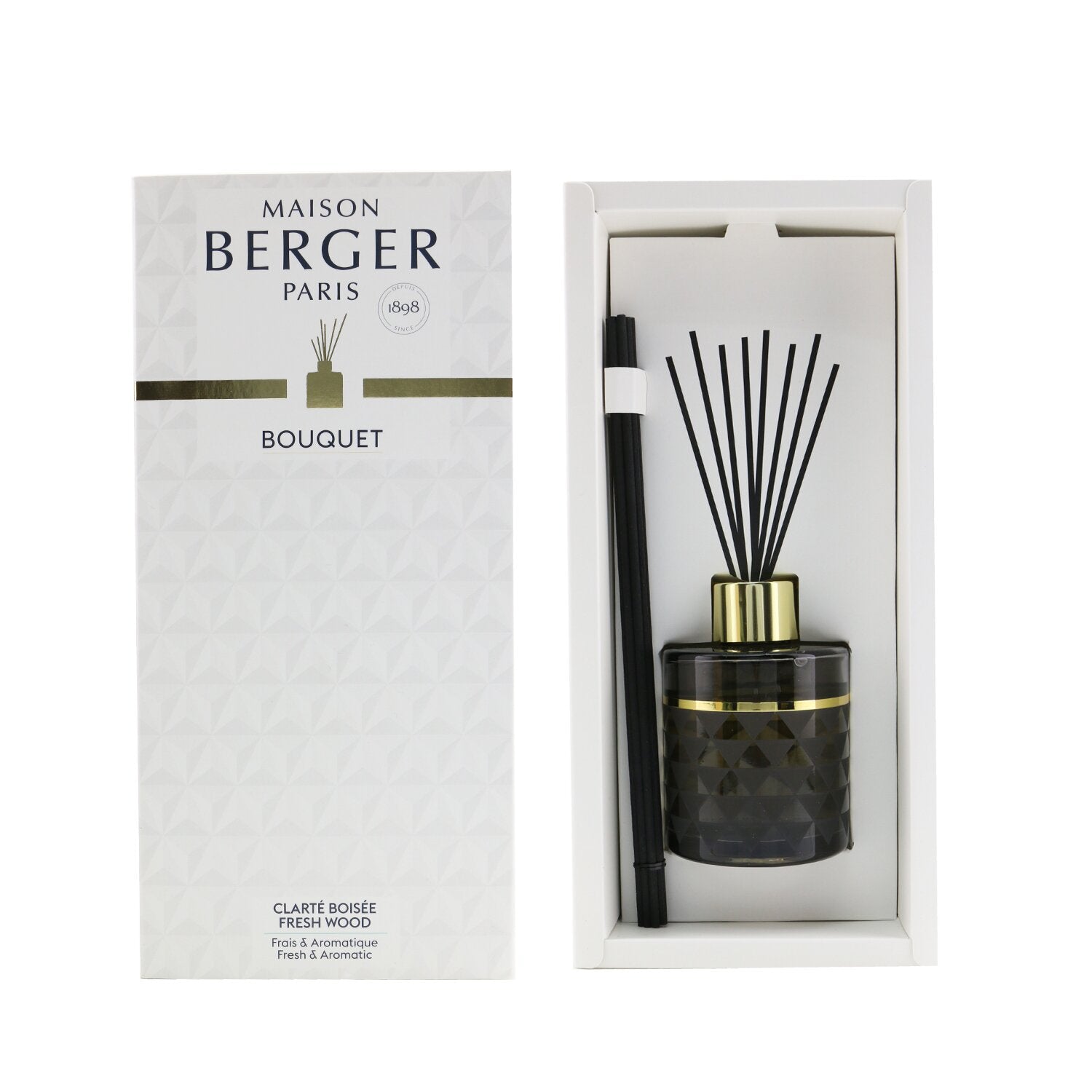 Lampe Berger (Maison Berger Paris) Clarity Grey Pre-Filled Reed Diffuser - Fresh Wood  115ml/3.8oz