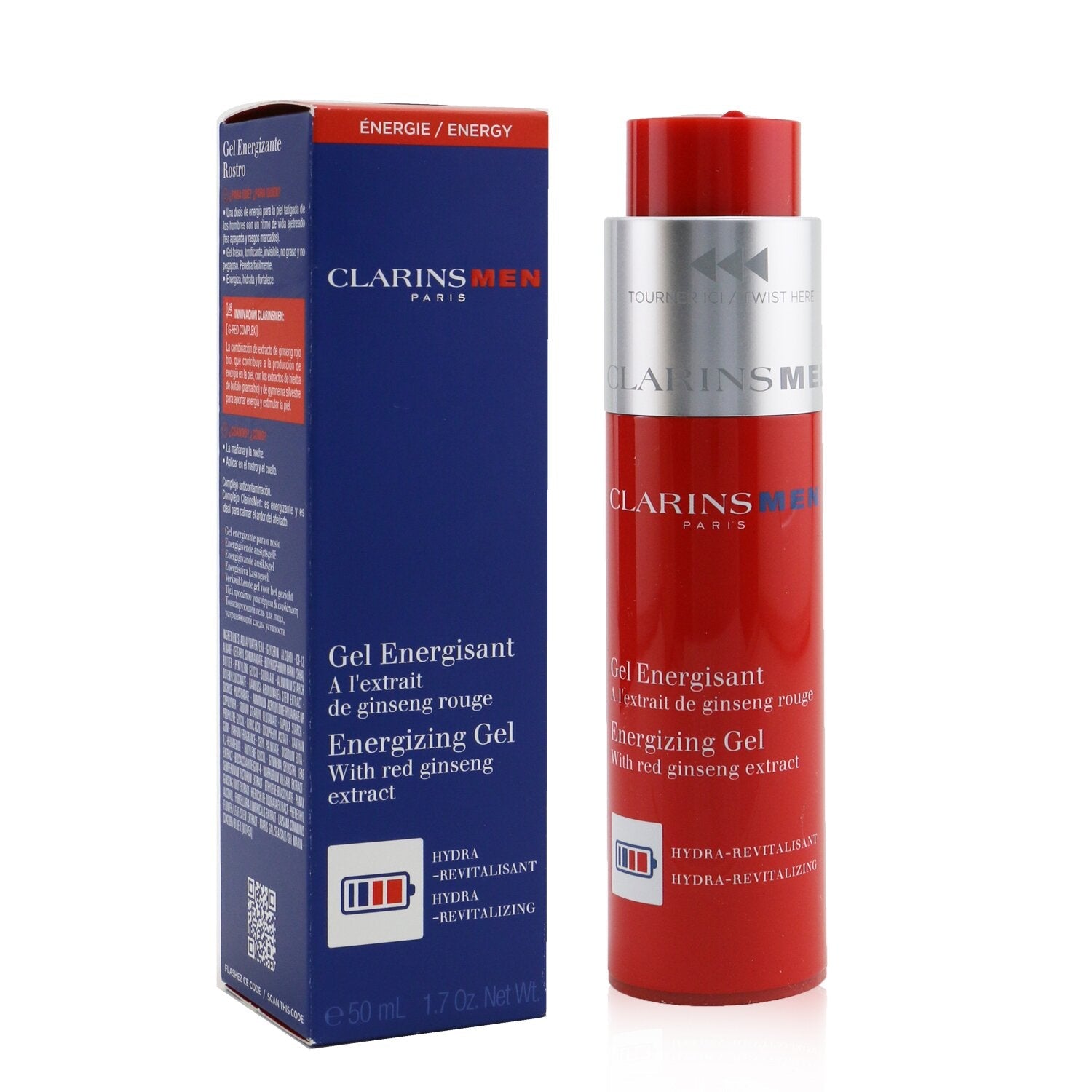 Clarins Men Energizing Gel With Red Ginseng Extract  50ml/1.7oz