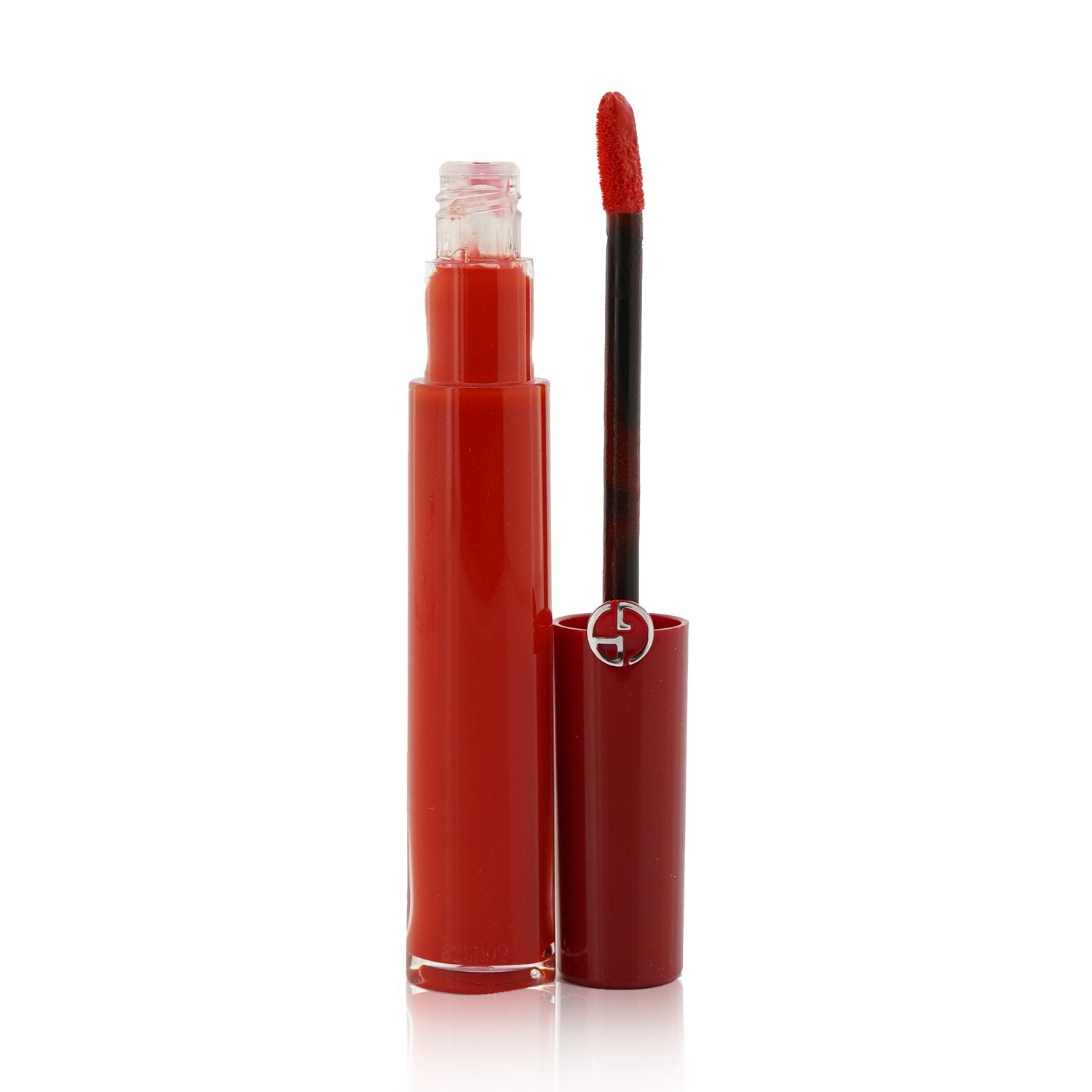 Giorgio Armani Lip Maestro Intense Velvet Color (Liquid Lipstick) - # 401 (Tibetan Orange) (Box Slightly Damaged)  6.5ml/0.22oz