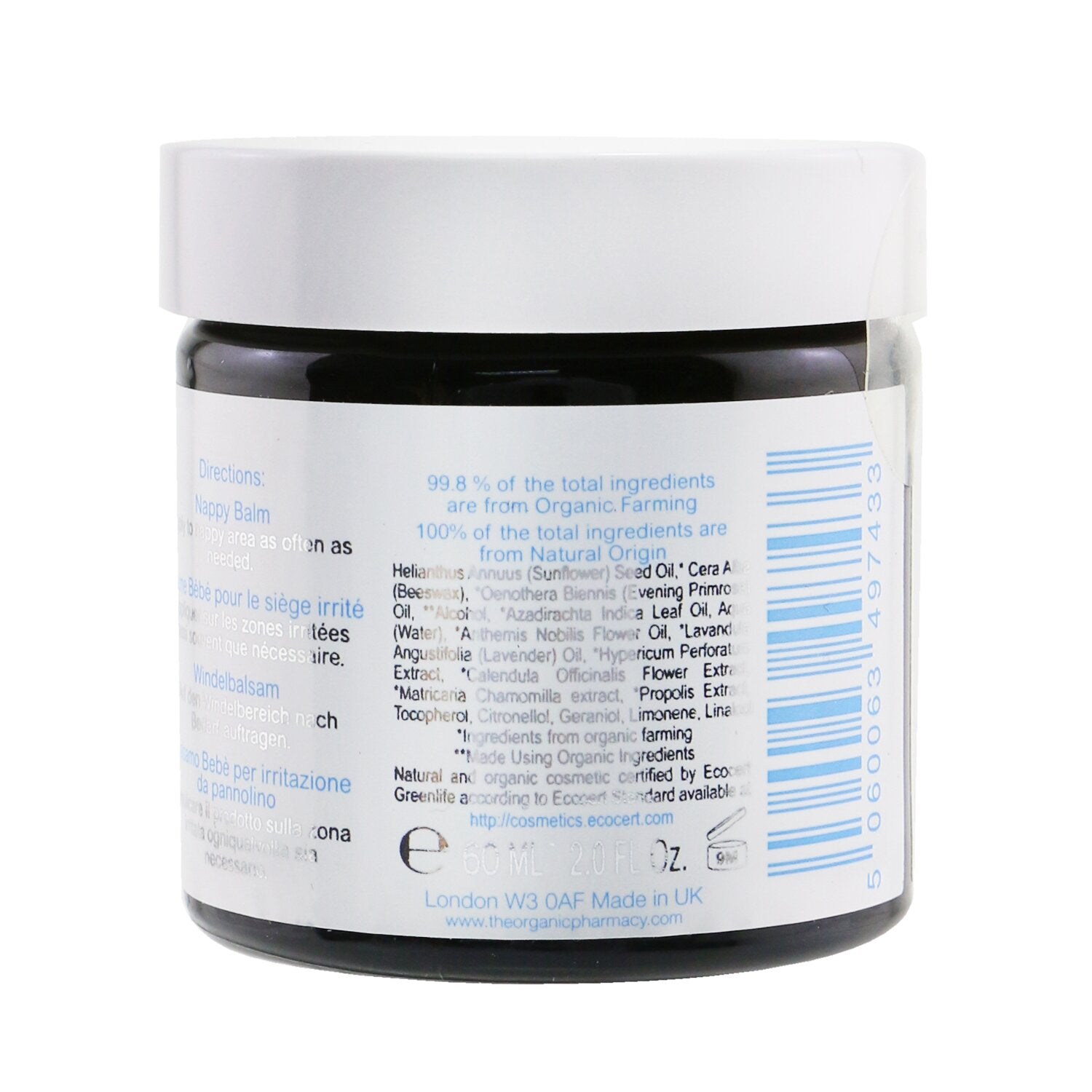 The Organic Pharmacy Nappy Balm - With Neem & Propolis (Gentle Soothing Protection)  60g/2oz