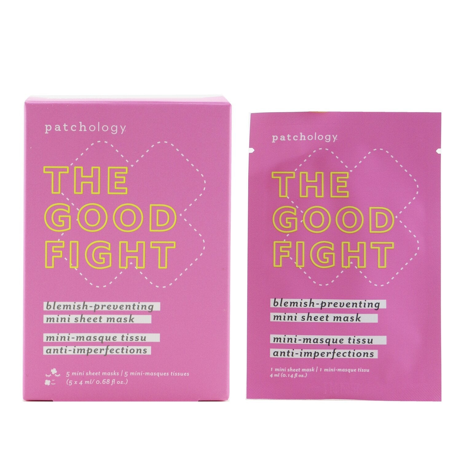 Patchology The Good Fight Blemish-Preventing Mini Sheet Mask  5x4ml/0.68oz