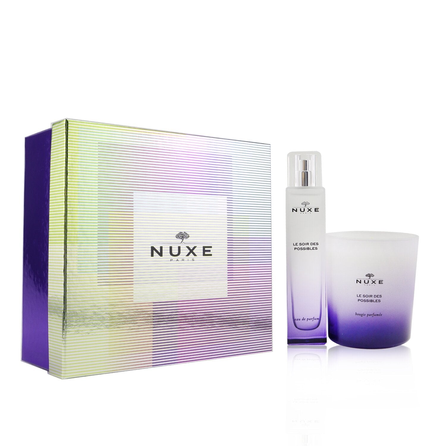 Nuxe Le Soir Des Possibles Coffret: Eau De Parfum Spray 50ml/1.6oz + Scented Candle 140g/4.9oz  2pcs