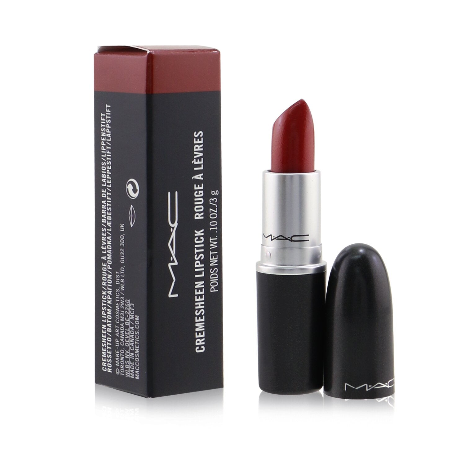 MAC Lipstick - Brave Red (Cremesheen)  3g/0.1oz