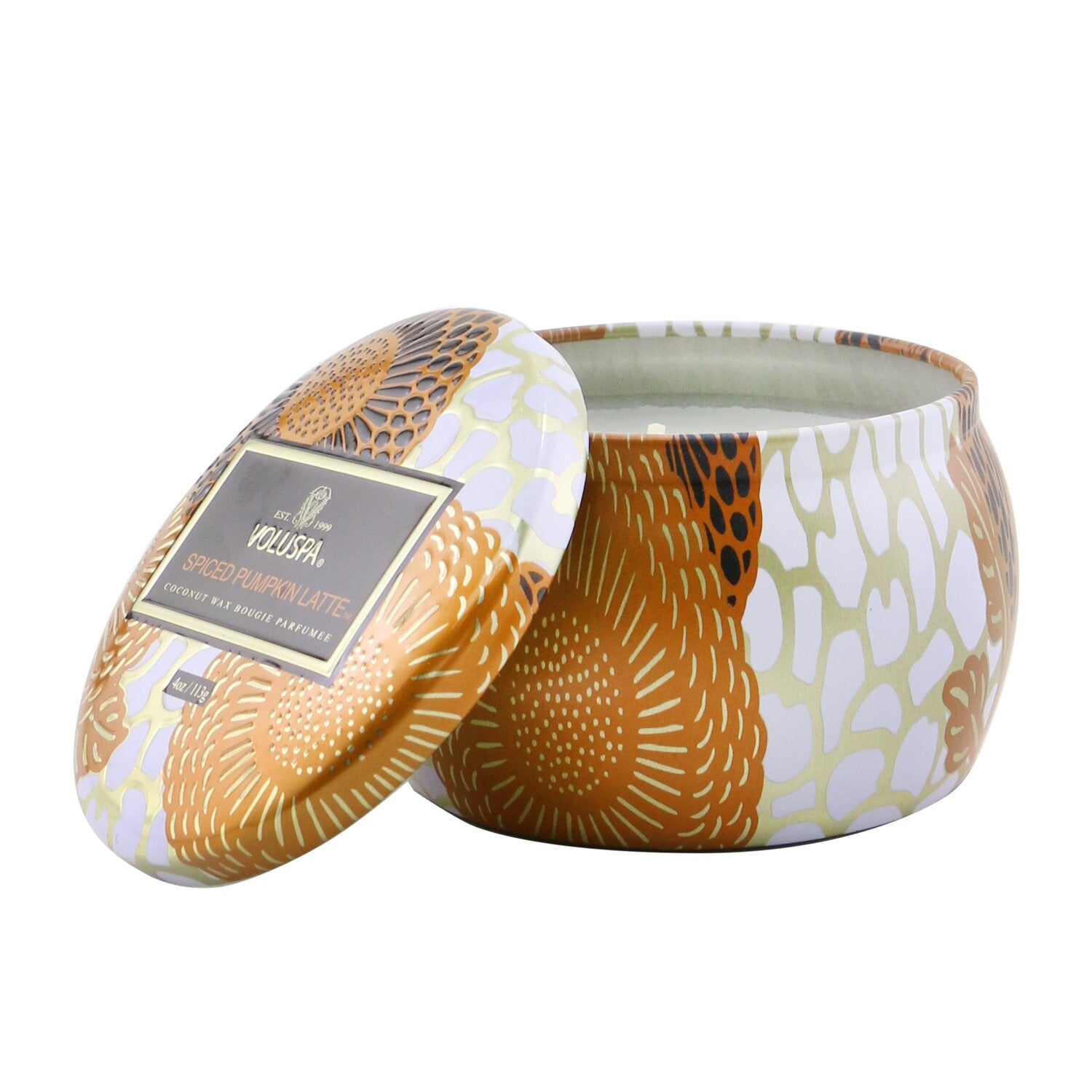 Voluspa Mini Tin Candle - Spiced Pumpkin Latte  113g/4oz