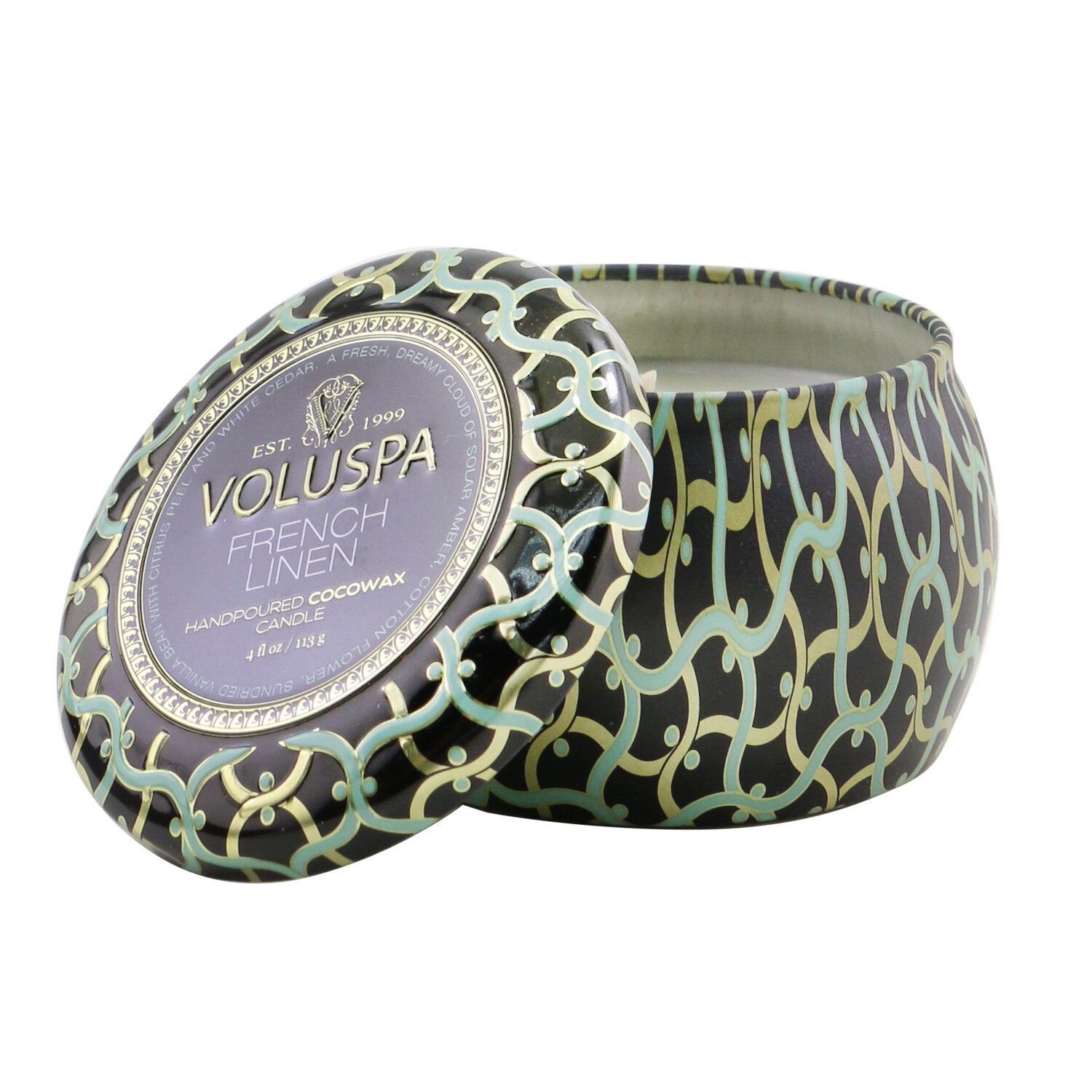 Voluspa Mini Tin Candle - French Linen  113g/4oz