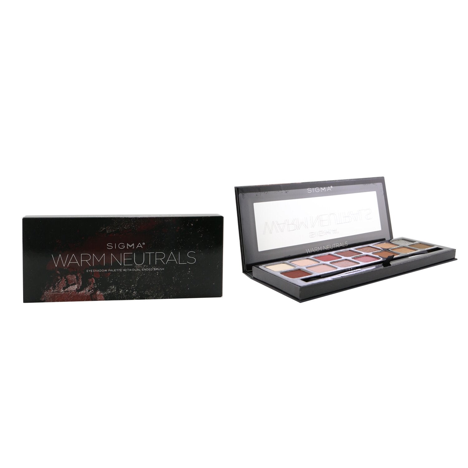 Sigma Beauty Warm Neutrals Eyeshadow Palette (14x Eyeshadow + 1x Dual Ended Brush)  19.04g/0.67oz