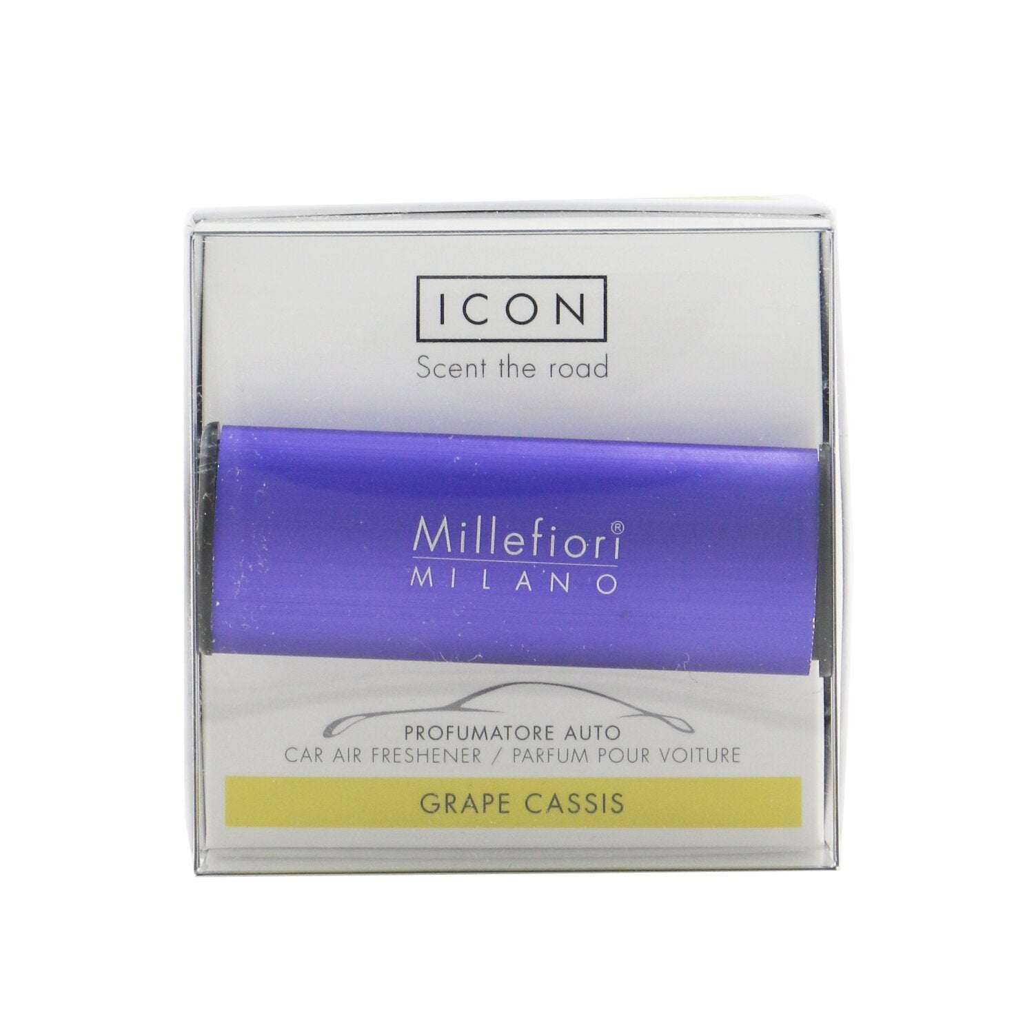 Millefiori Icon Classic Car Air Freshener - Grape Cassis  1pc