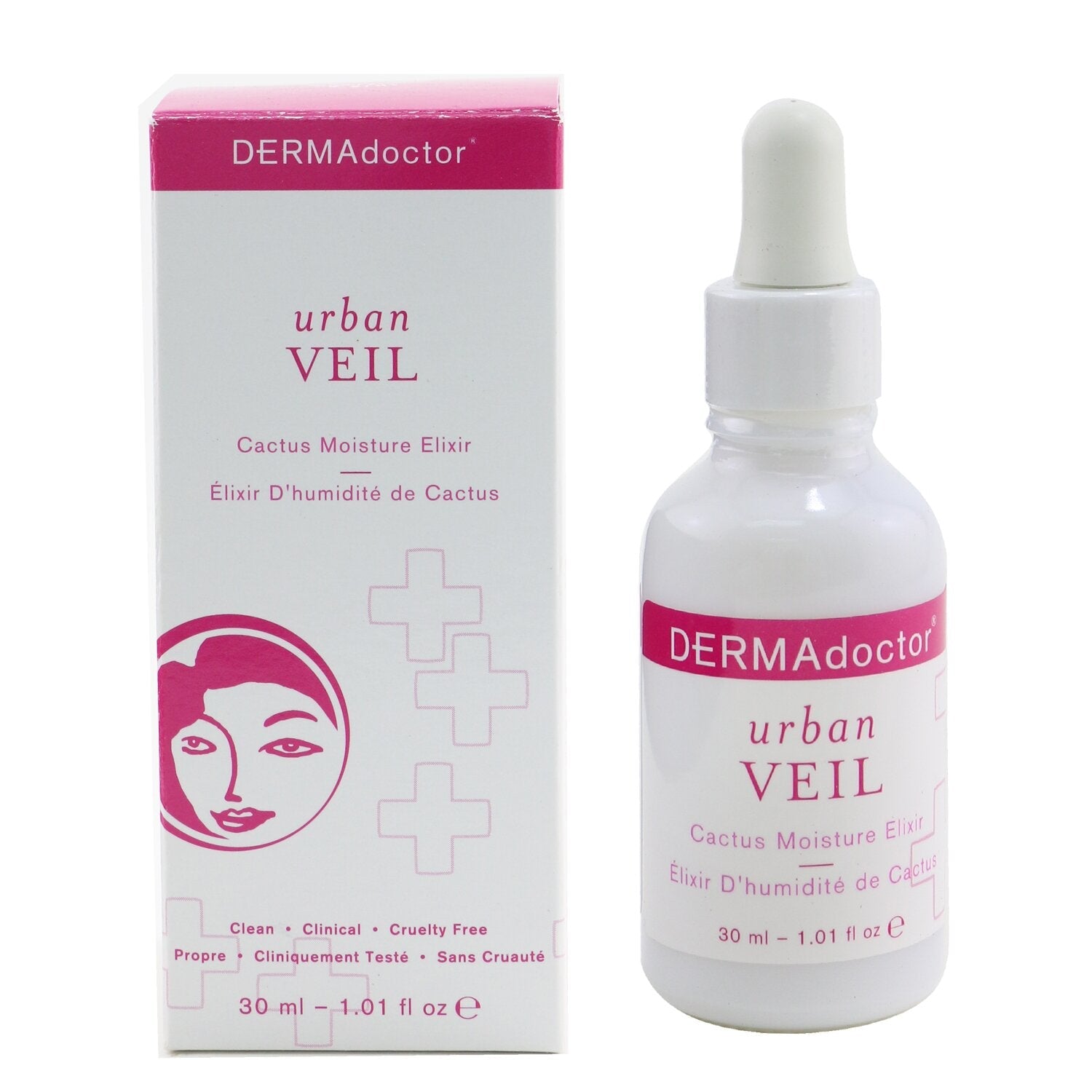 DERMAdoctor Urban Veil Cactus Moisture Elixir  30ml/1.01oz