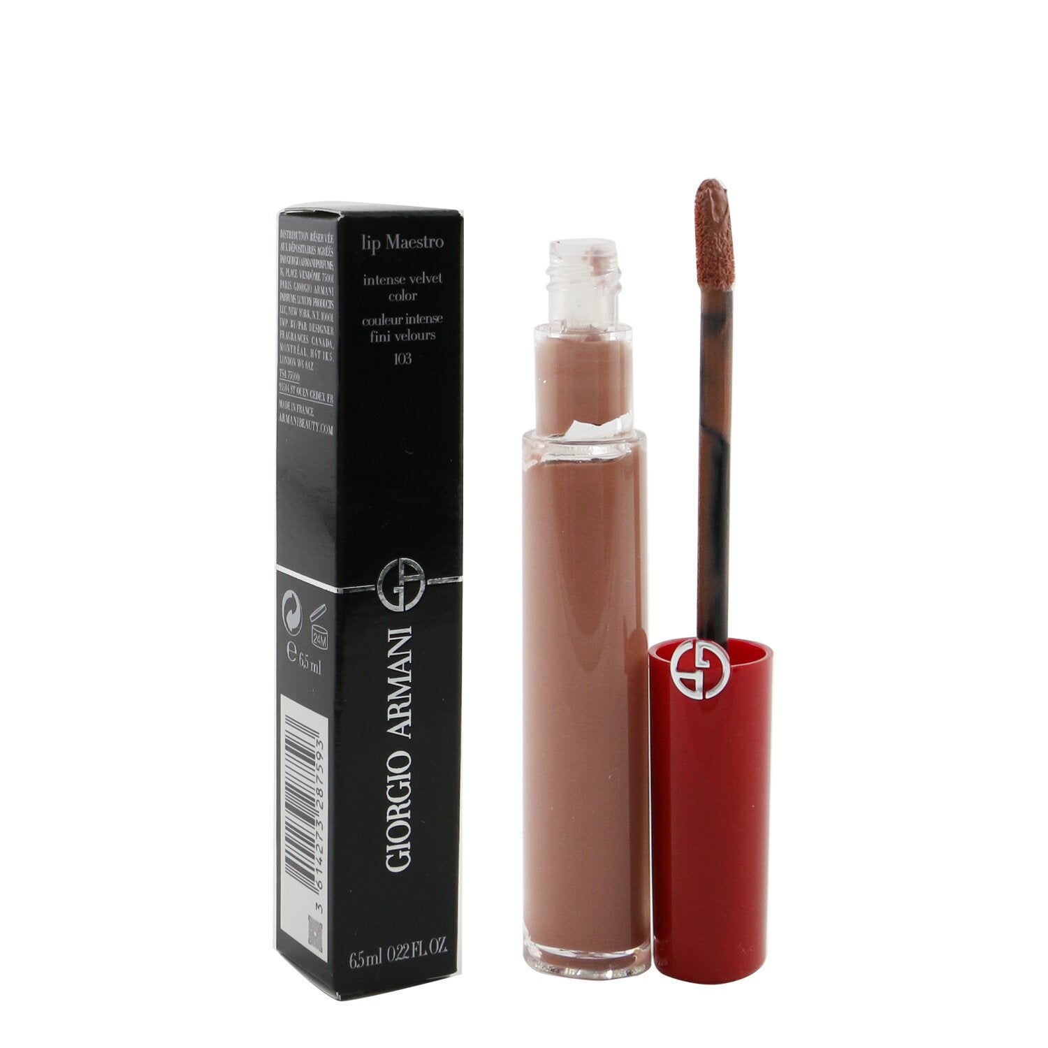 Giorgio Armani Lip Maestro Intense Velvet Color (Liquid Lipstick) - # 103 (Tadzio)  6.5ml/0.22oz