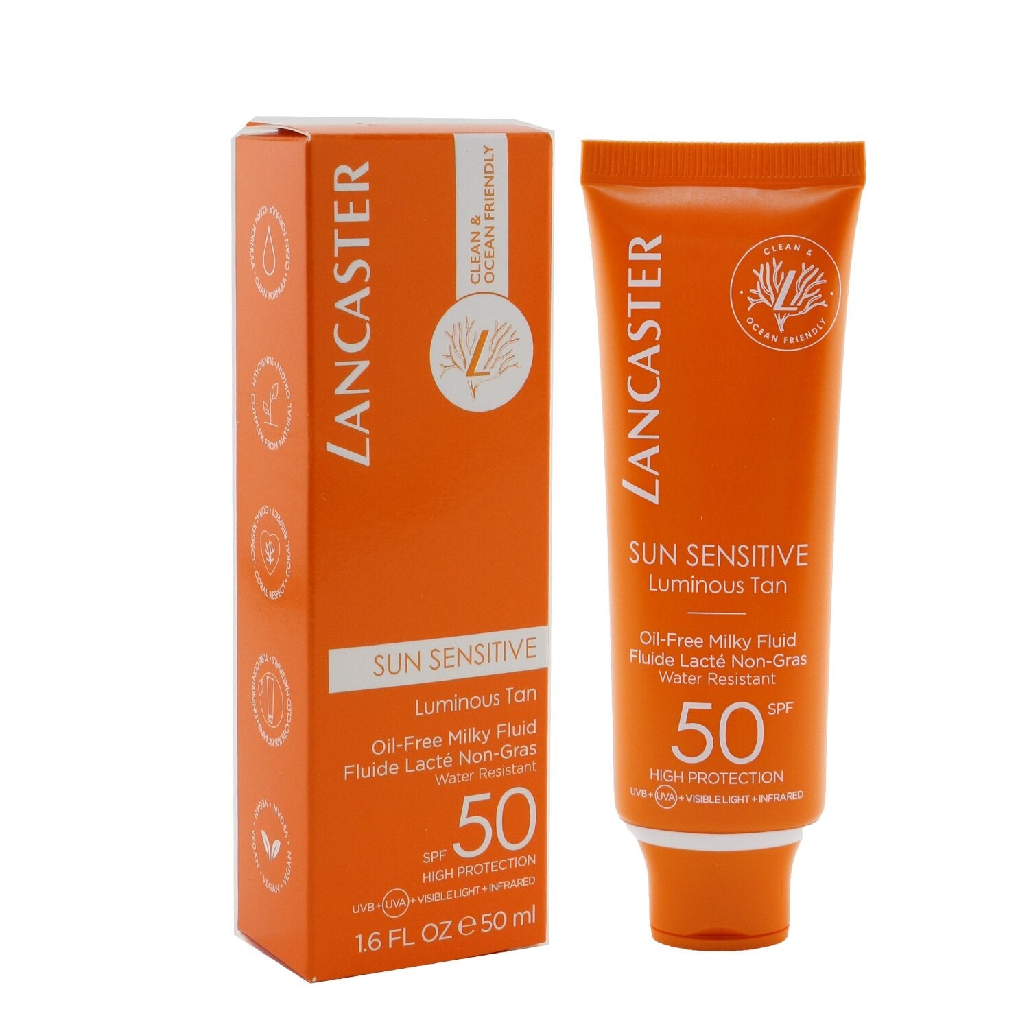 Lancaster Sun Sensitive Luminous Tan - Oil-Free Milky Fluid SPF50  50ml/1.6oz